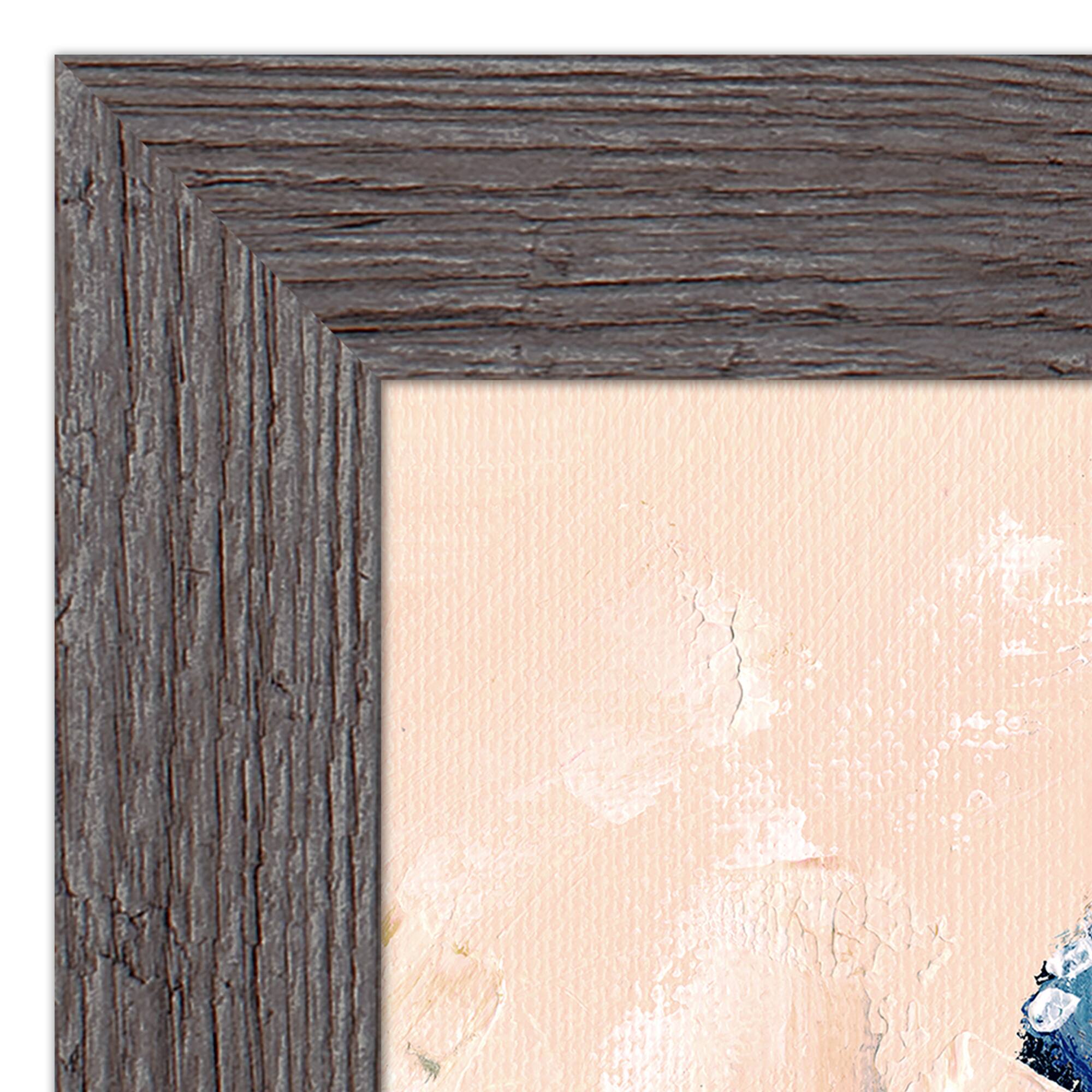 Painted Cow 24" x 16" Western Gray Framed Print