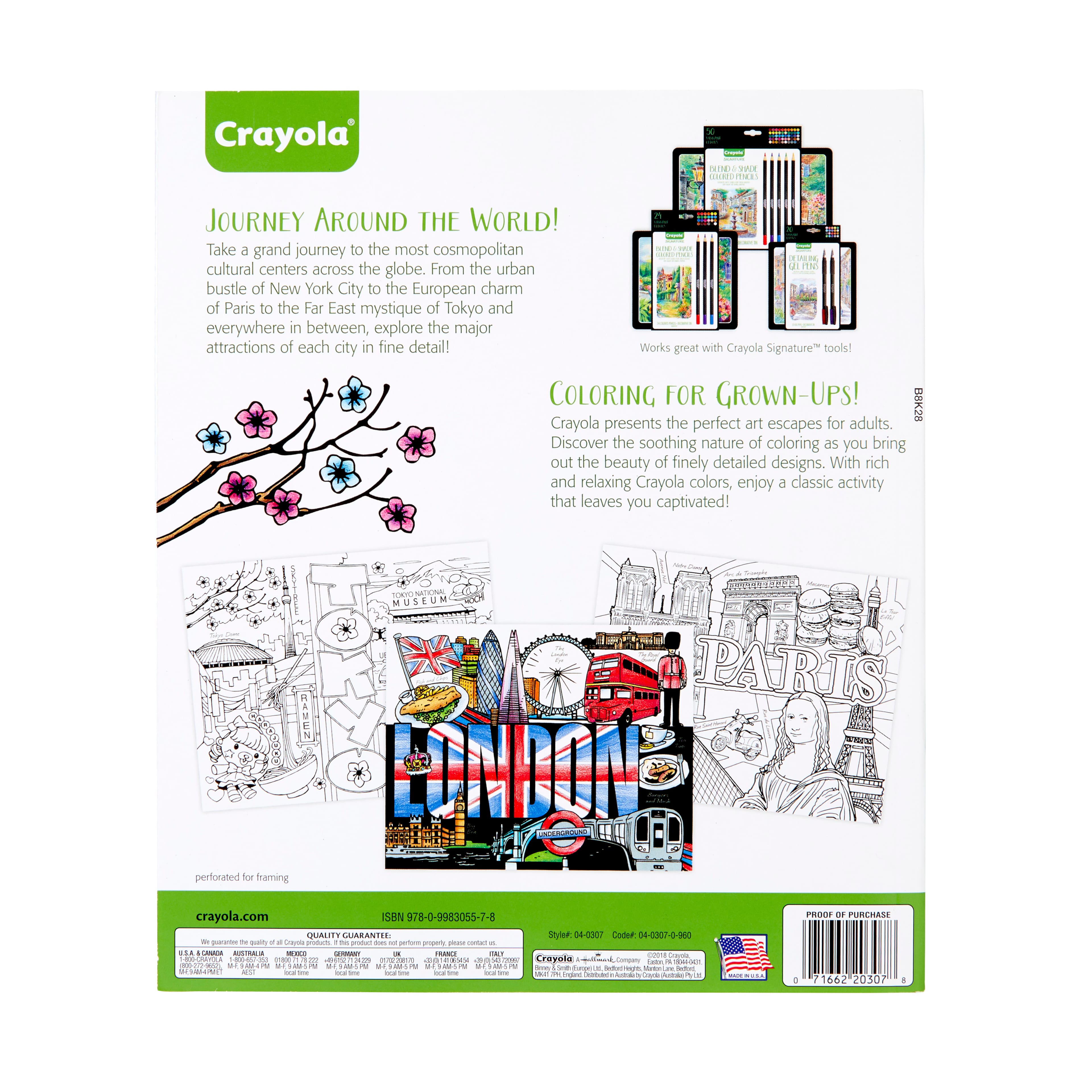 Crayola&#xAE; City Escapes Around the World Coloring Book