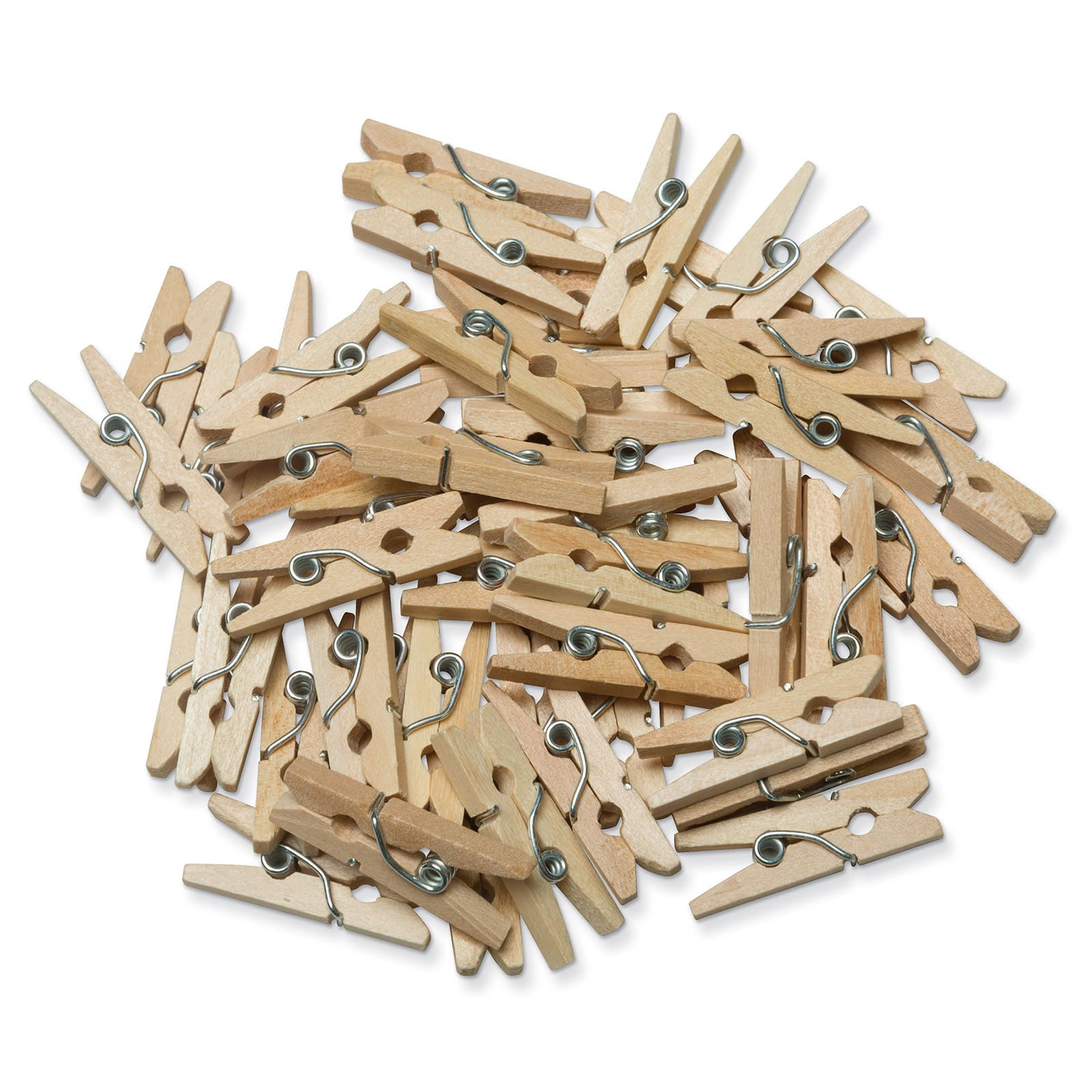 Creativity Street Natural Mini Spring Clothespins, 12 Pack