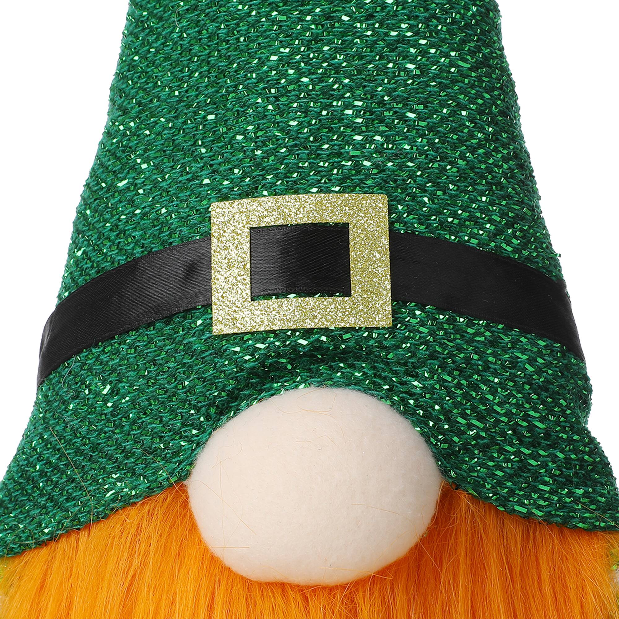 Glitzhome® 25.5" St. Patrick's Fabric Standing Gnome Décor