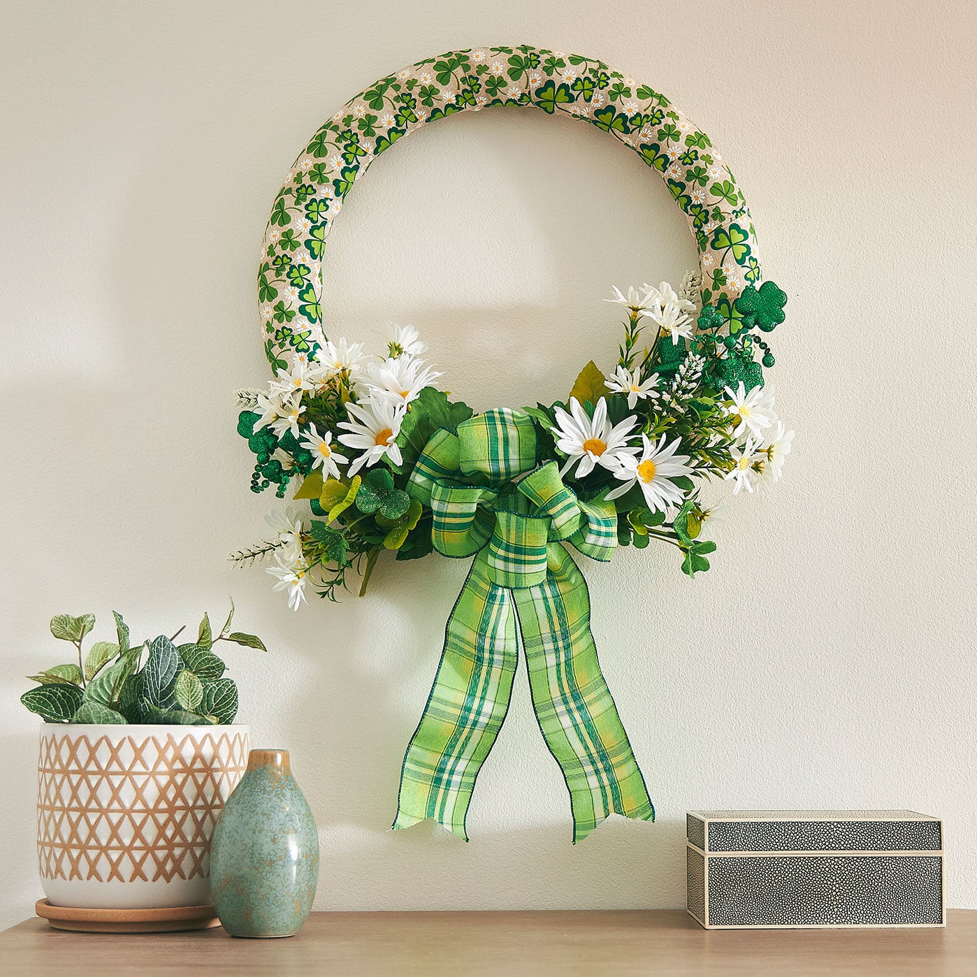 St Patrick's Day Ribbon Wreath