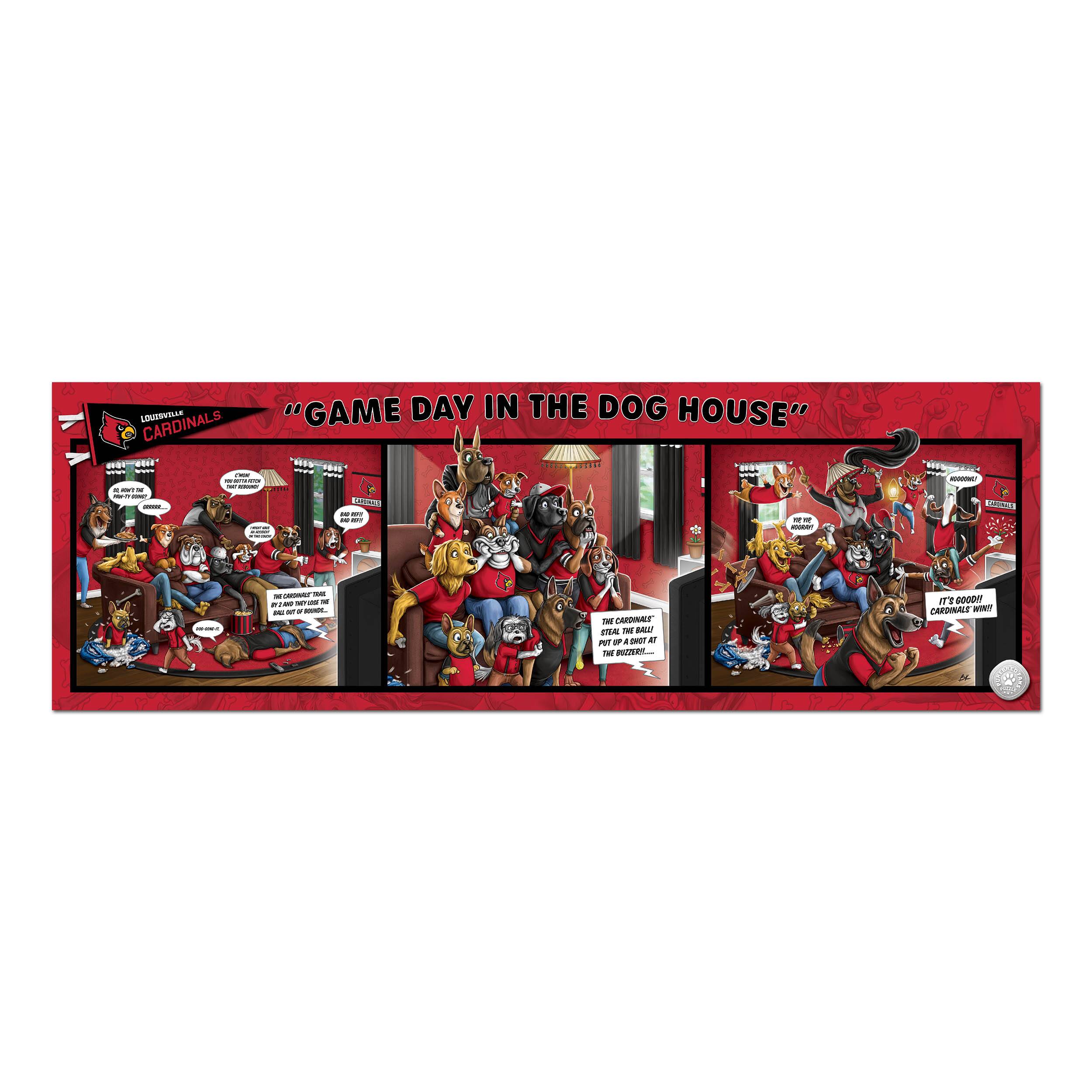 College Game Day in the Dog House 1,000 Piece Puzzle
