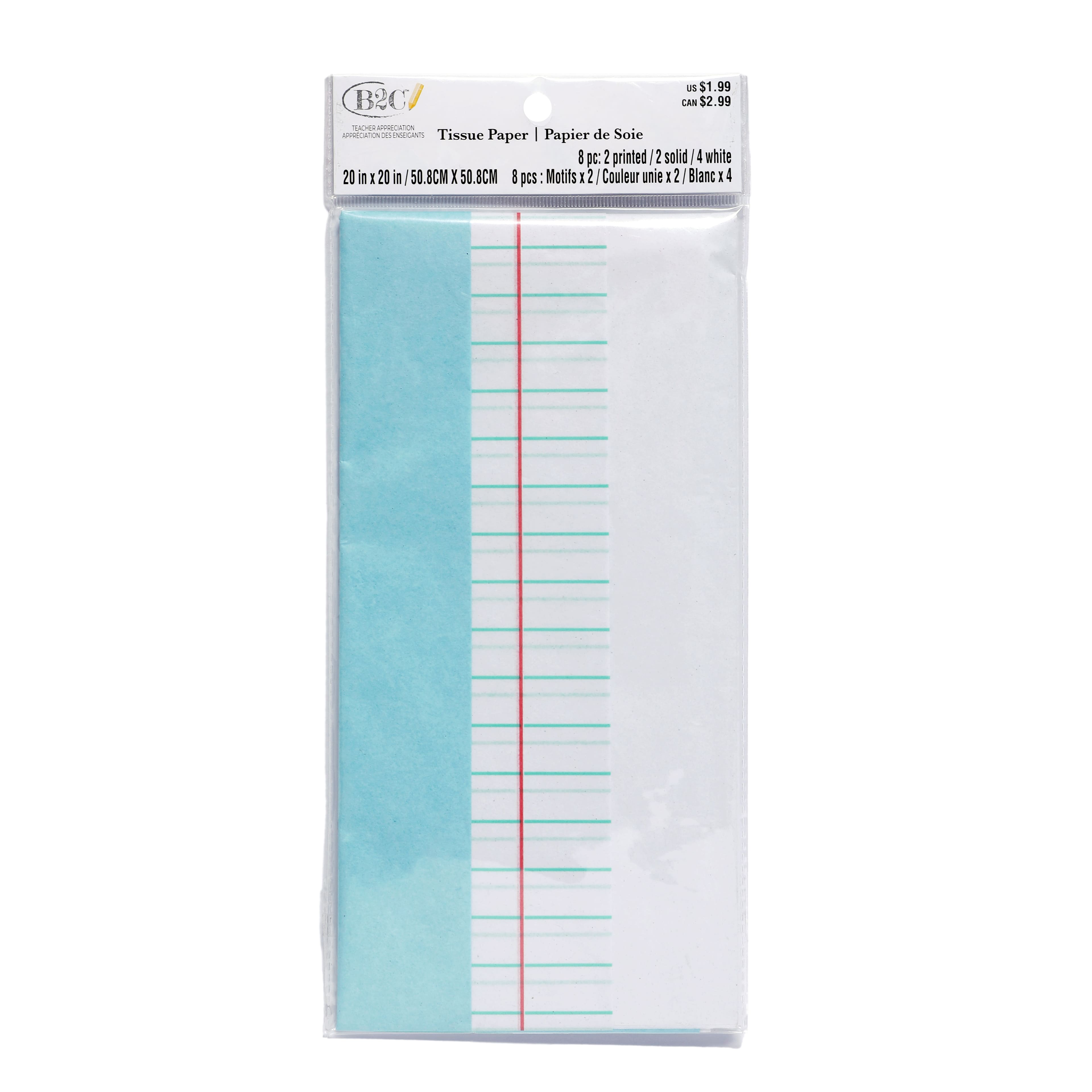 20" x 20" Notebook Tissue Paper by B2C™