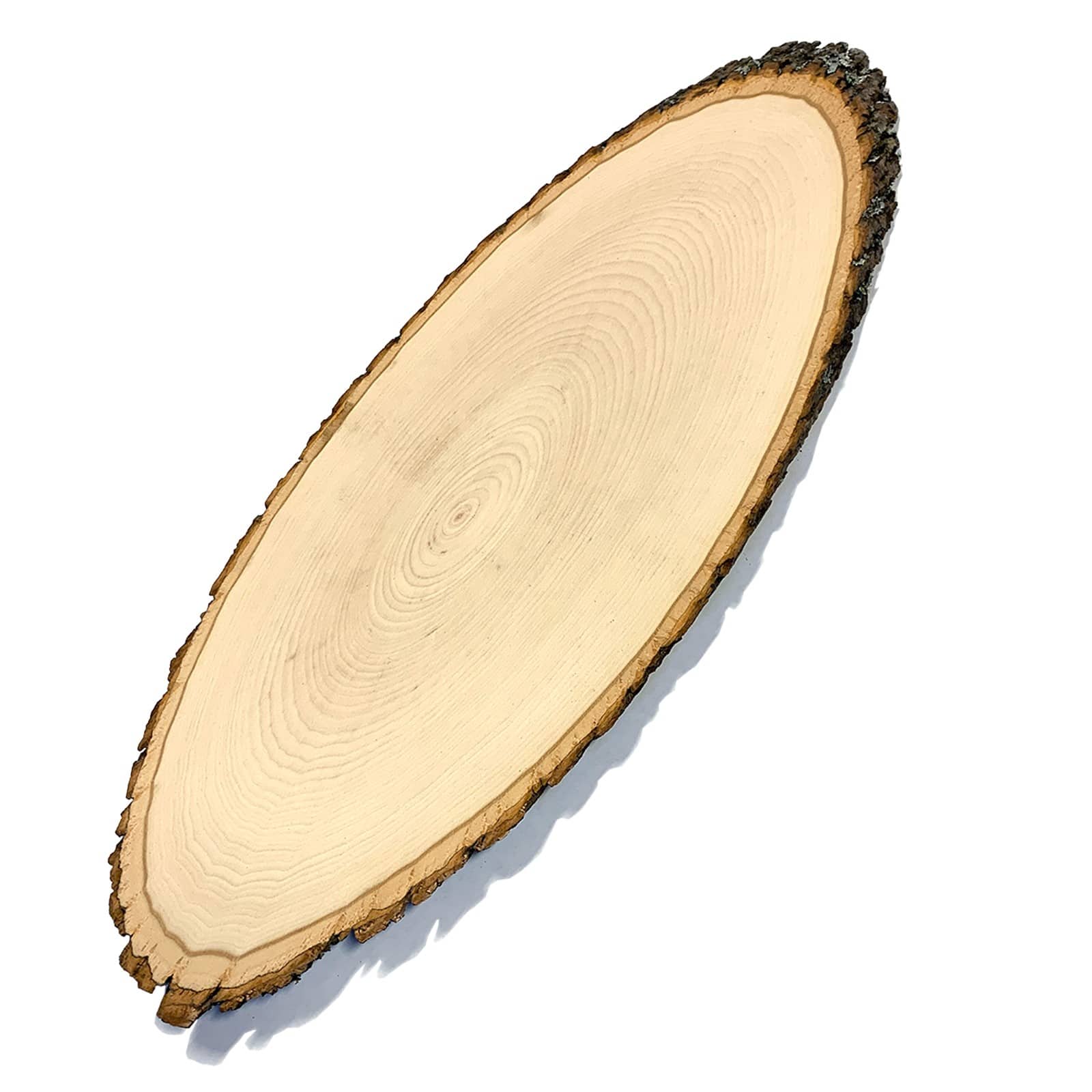 Wilson 3ft. Basswood Elongated Round Slice, 2ct.