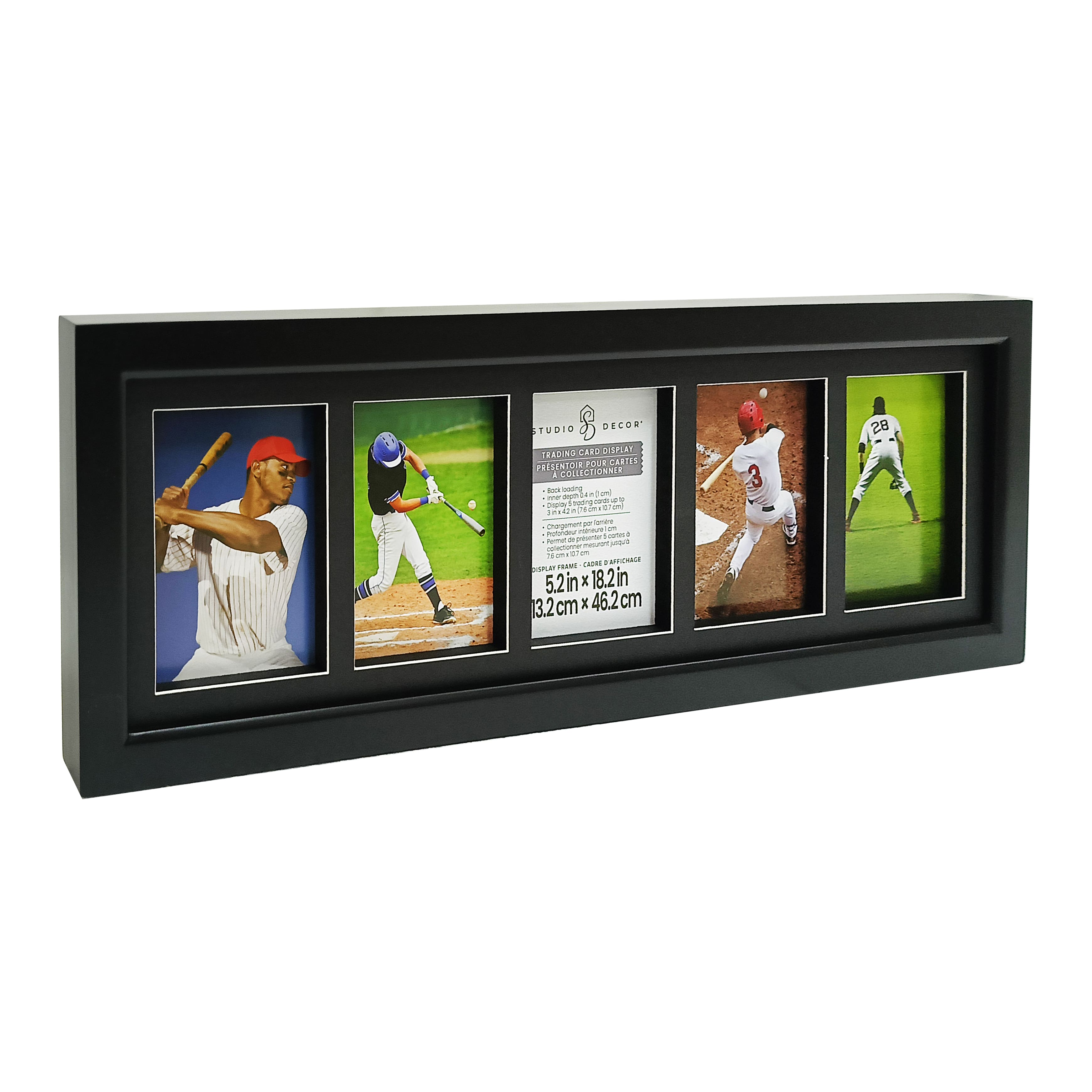 5.25" x 18.25" Black Trading Card Display Frame by Studio Décor®