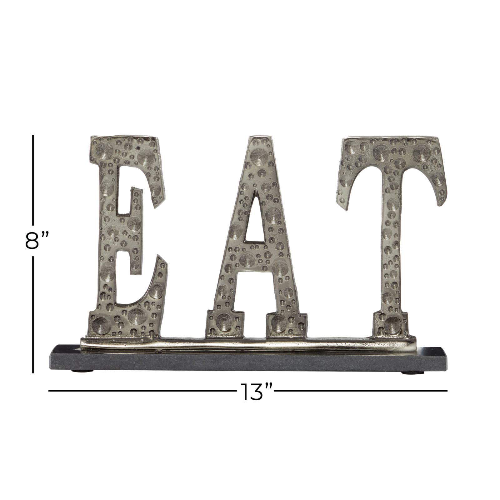 13&#x22; Silver Bar Industrial Decorative Sign