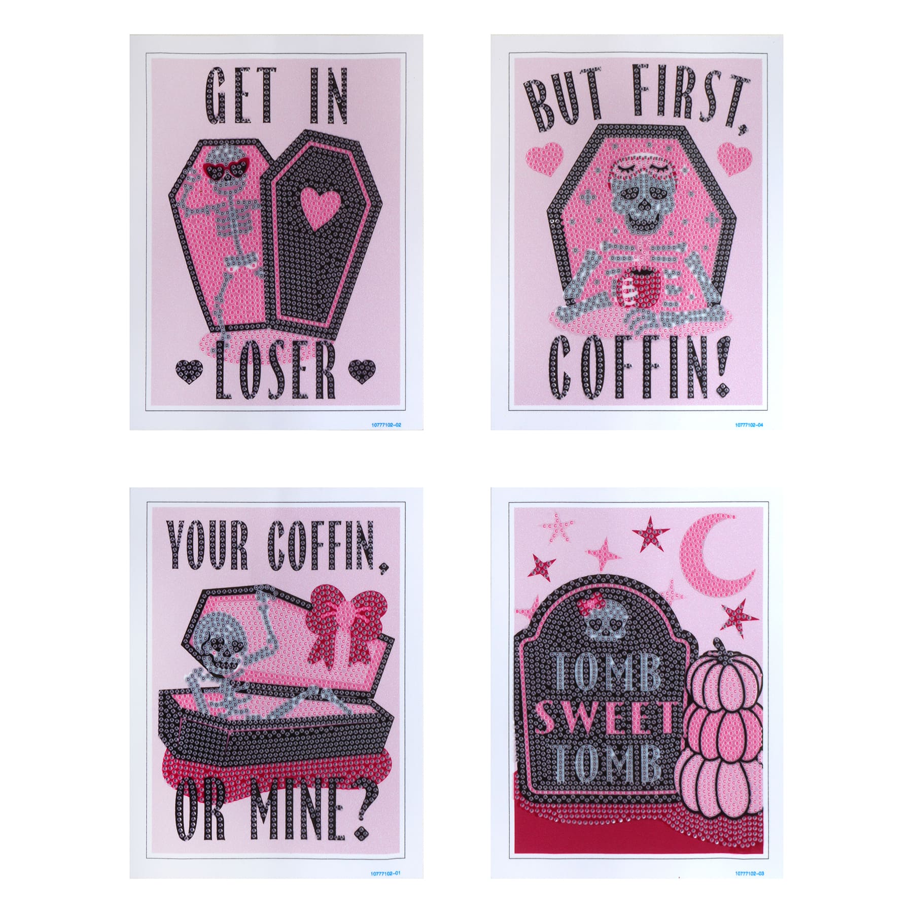 5&#x22; x 7&#x22; Ghoul Friends Diamond Art Kit by Make Market&#xAE;