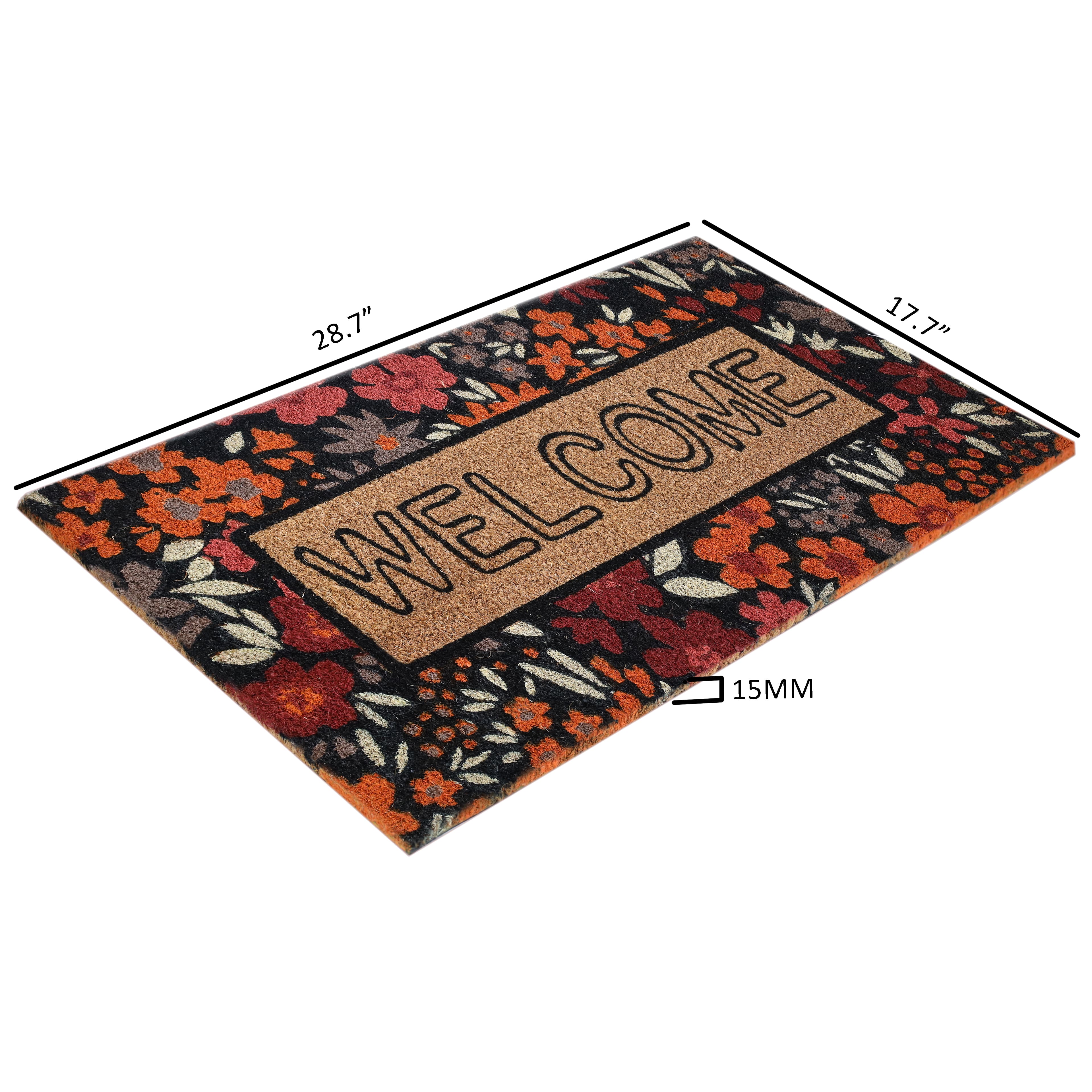 Welcome with Floral Doormat by Ashland&#xAE;