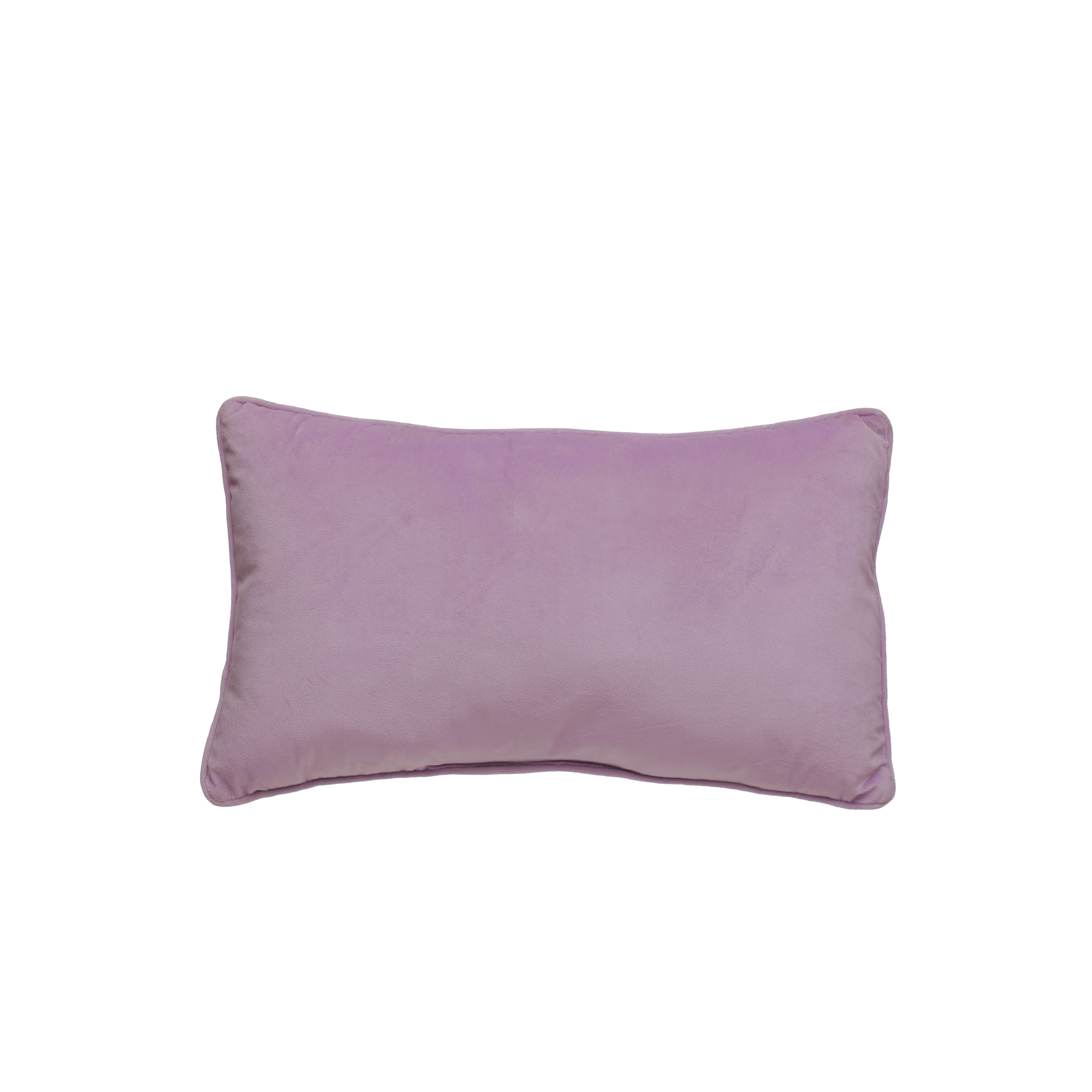 20&#x22; x 12&#x22; Pink Velvet &#x26; Beaded Gold Snowflake Lumbar Throw Pillow by Ashland&#xAE;