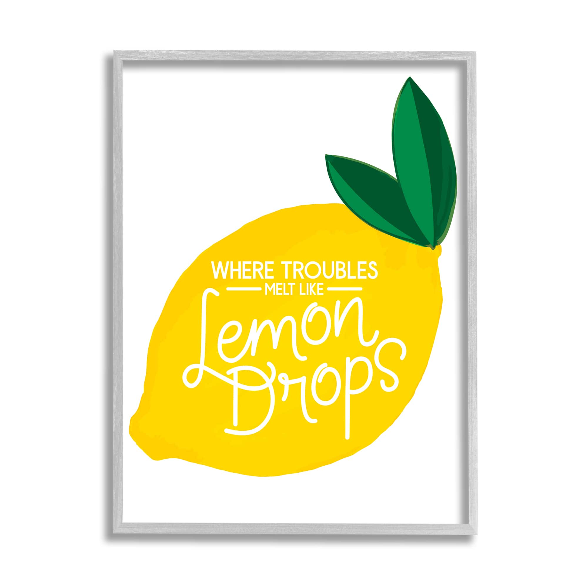 Stupell Industries Melt Like Lemon Drops Quote Quaint Citrus Fruit in ...