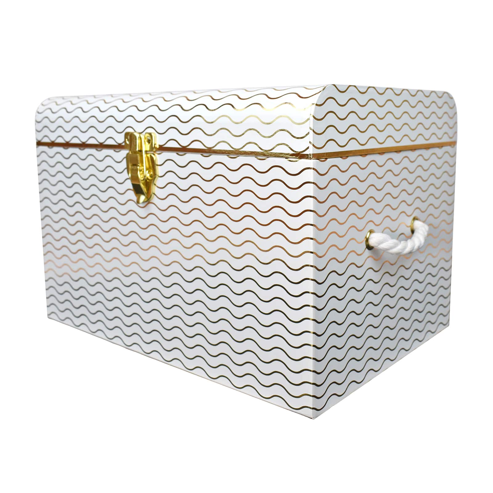 Medium Gold Waves Trunk Box by Ashland®