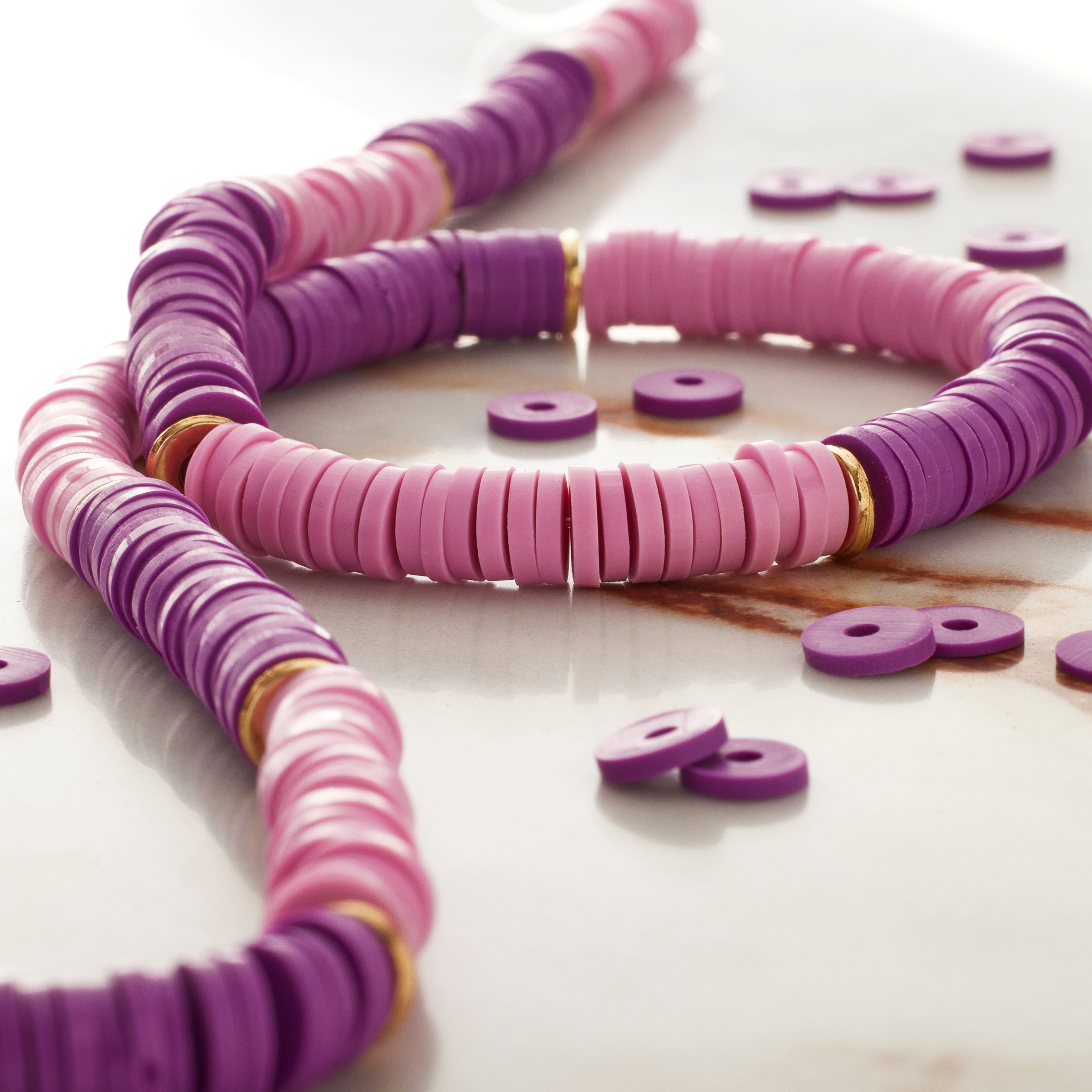 Polymer Clay Heishi Beads, 6mm by Bead Landing in Purple | Michaels