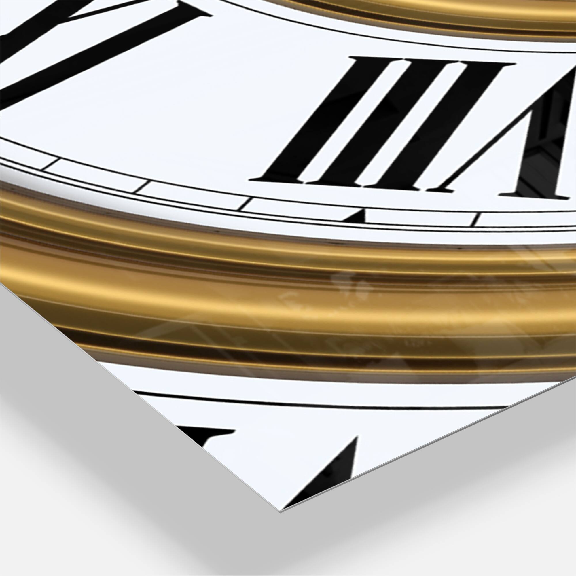 Designart 'Time Spiral In Antique Style Modern Multipanel Wall Clock