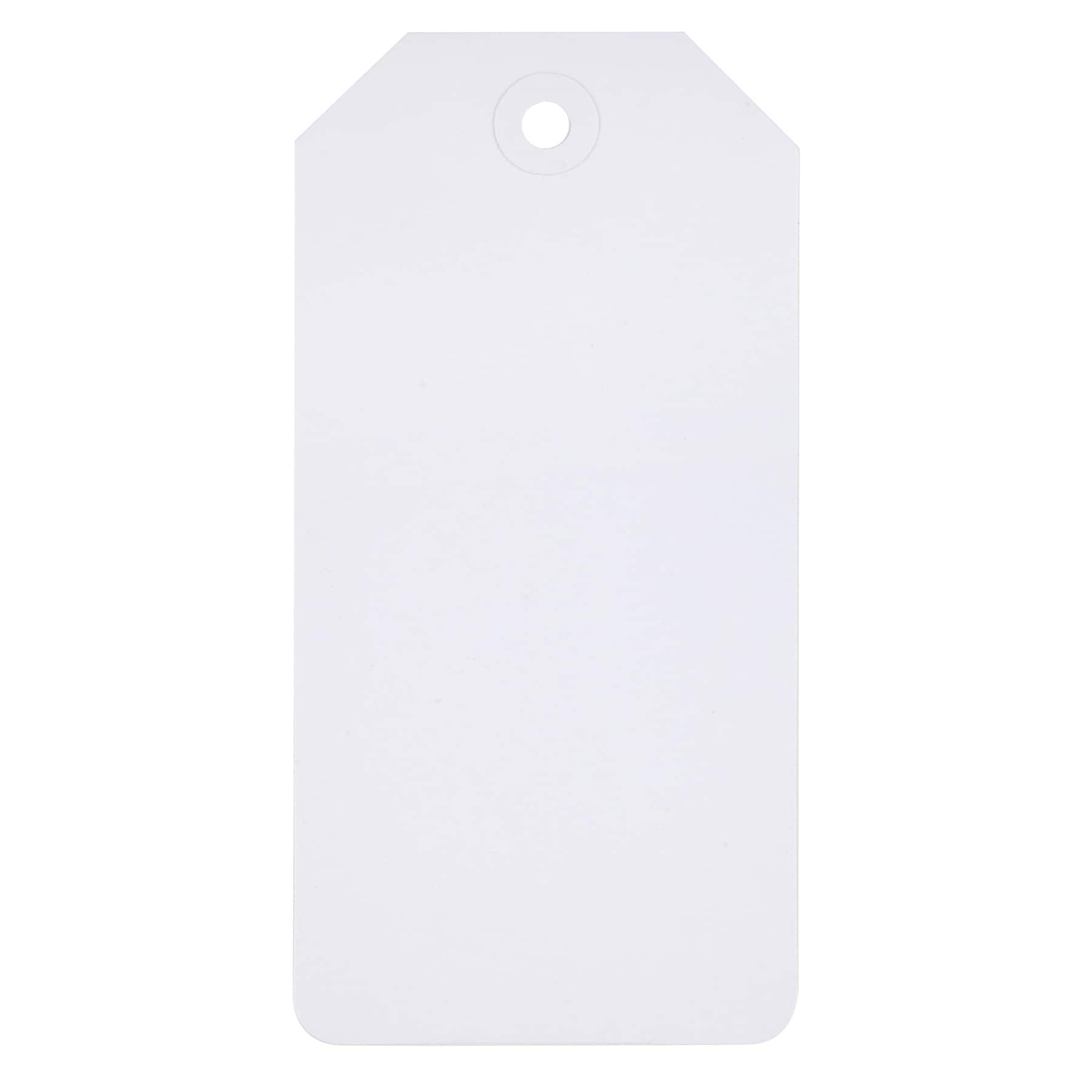 JAM Paper White Tiny Gift Tags with String, 100ct.