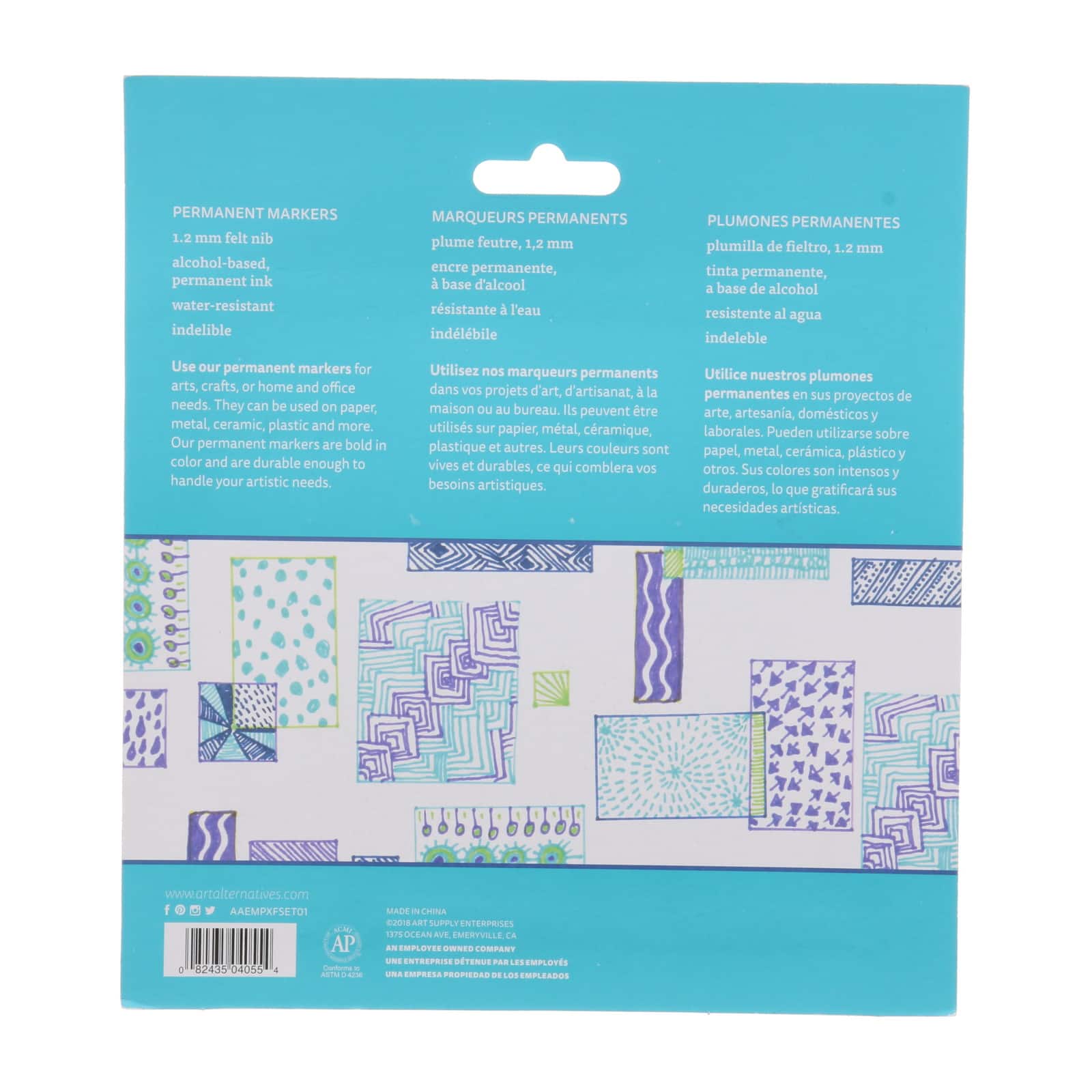 12 Packs: 12 ct. (144 total) Art Alternatives Extra-Fine Permanent Marker Set