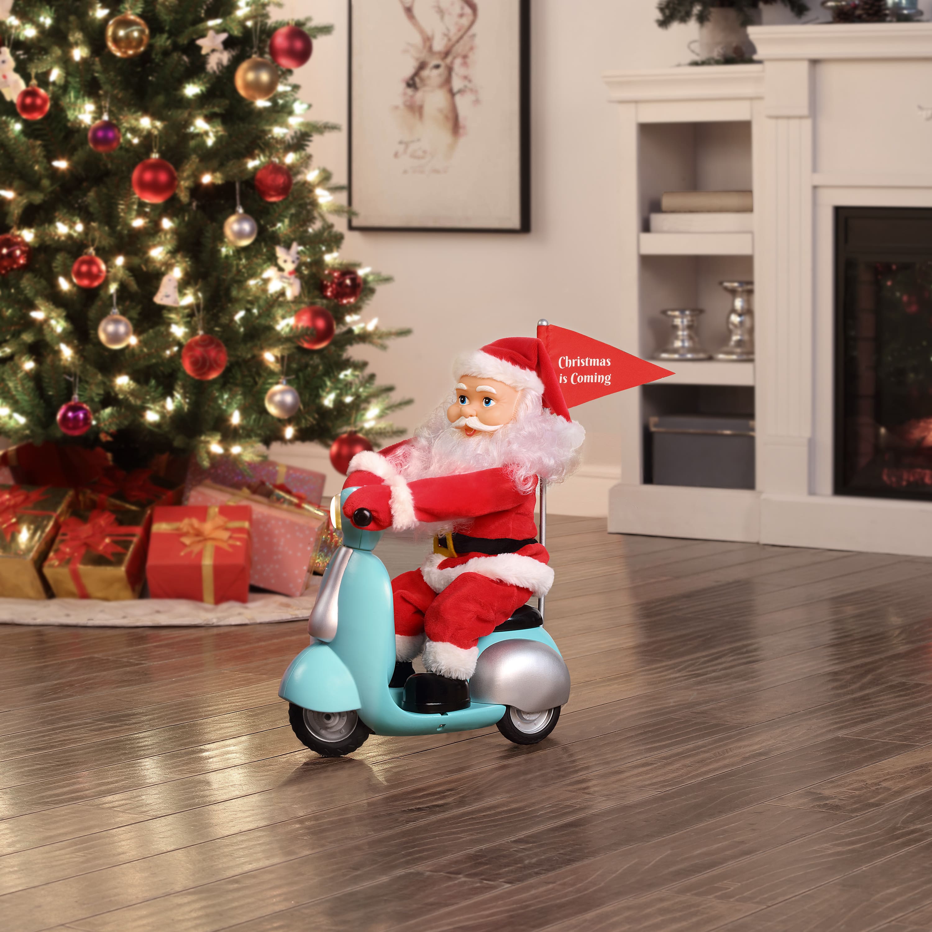 14.5&#x22; Scootin&#x27; Santa