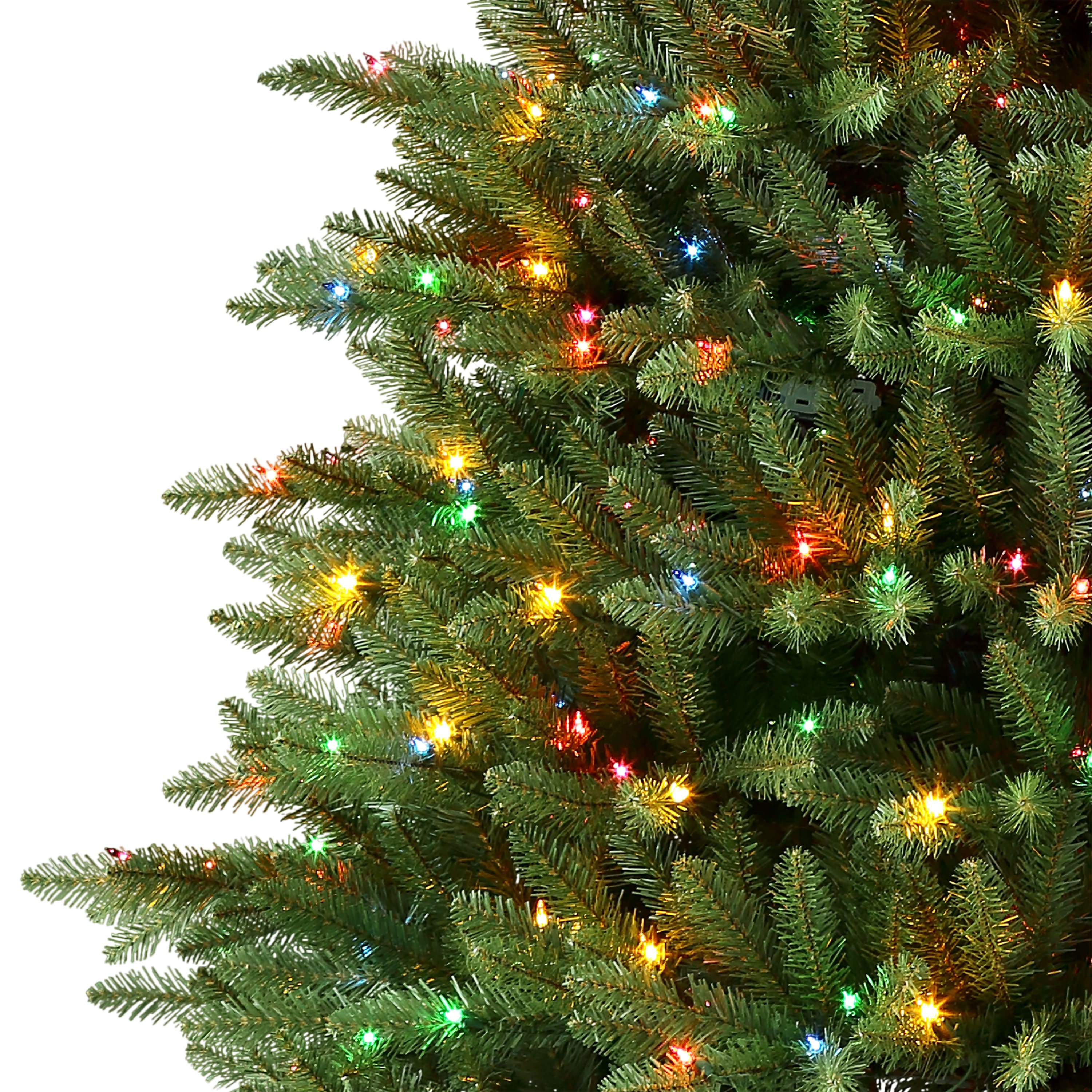 7.5ft. Pre-Lit Fraser Fir Artificial Christmas Tree, Color Select Clear &#x26; Multi-Colored Lights