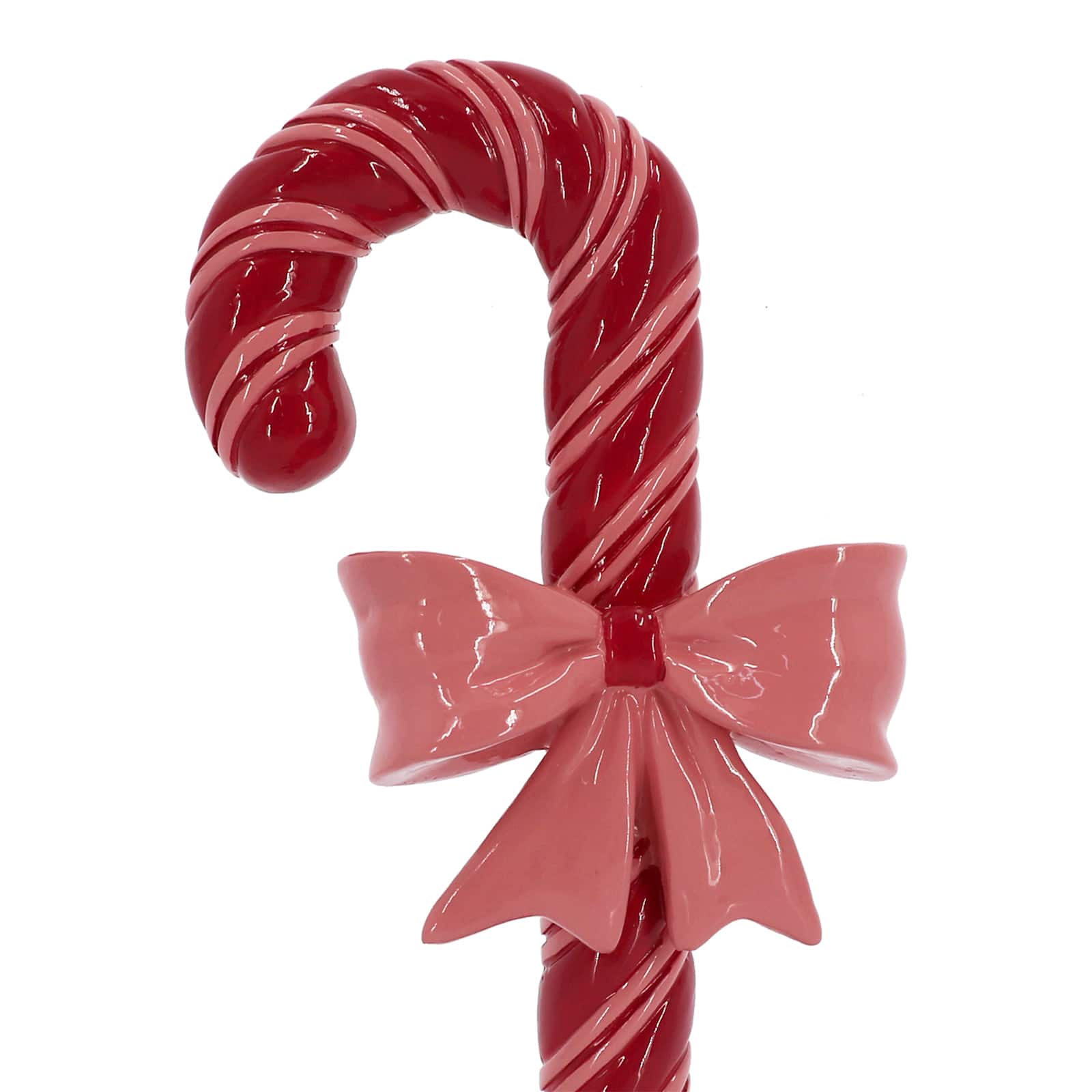 8&#x22; Candy Cane with Pink Bow Tabletop D&#xE9;cor by Ashland&#xAE;