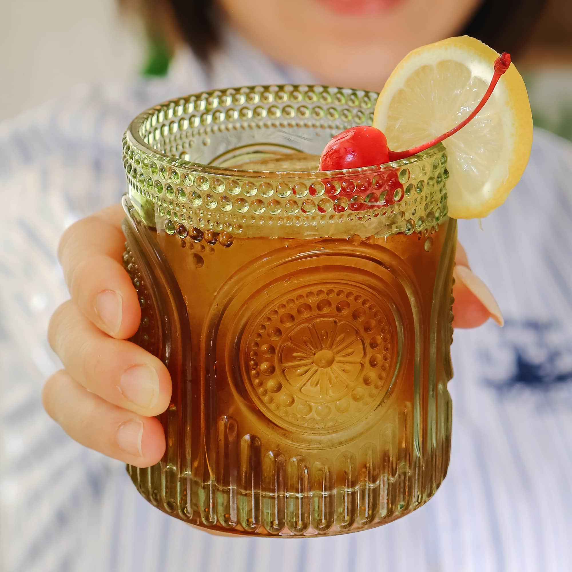 Kate Aspen® 10oz. Retro Arch Floral Drinking Glasses, 6ct.