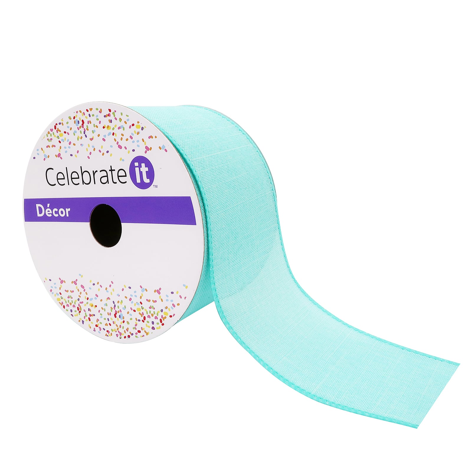12 Pack: 2.5" x 25ft. Faux Linen Wired Ribbon by Celebrate It™ Décor