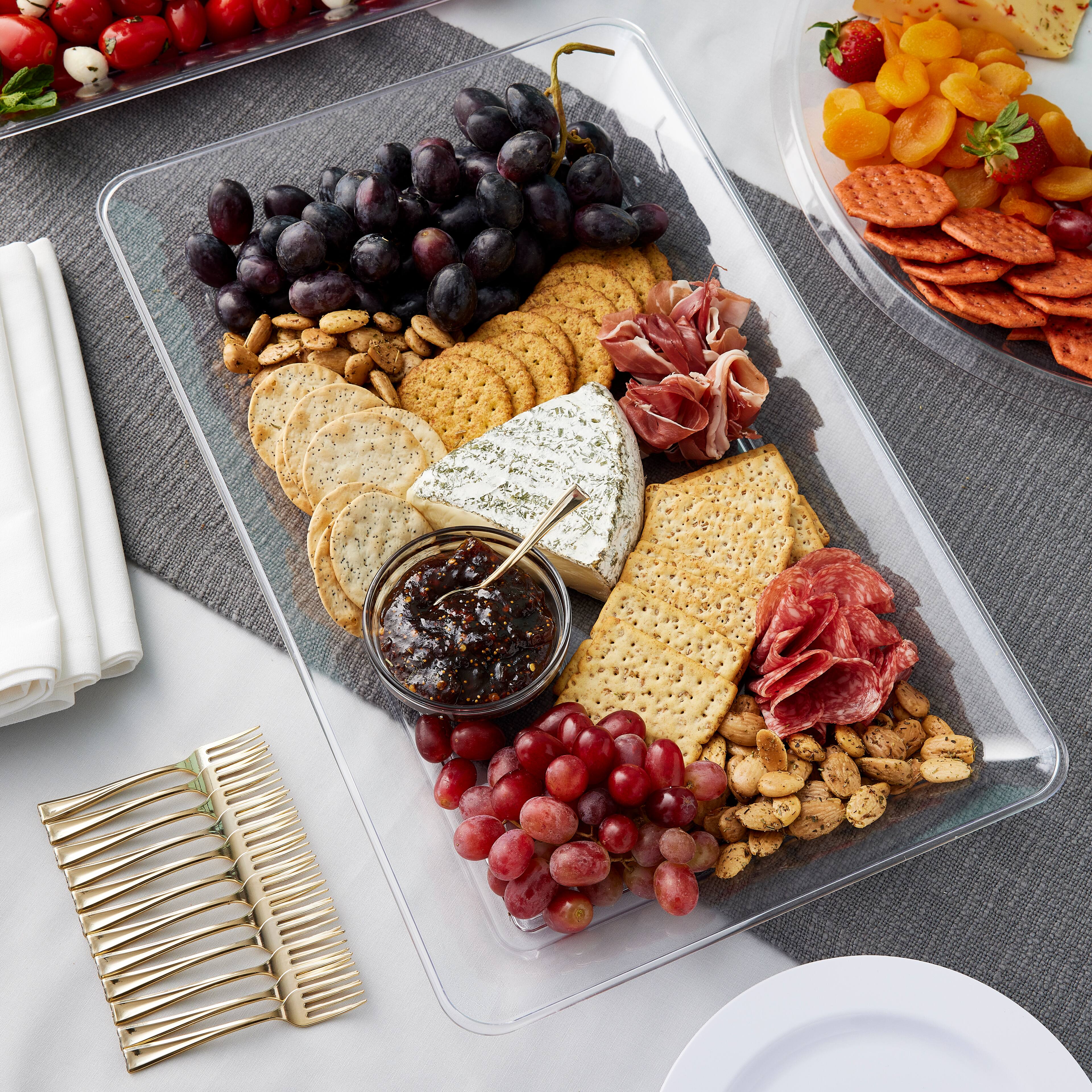 18&#x22; Clear Rectangle Tray by Celebrate It&#x2122;