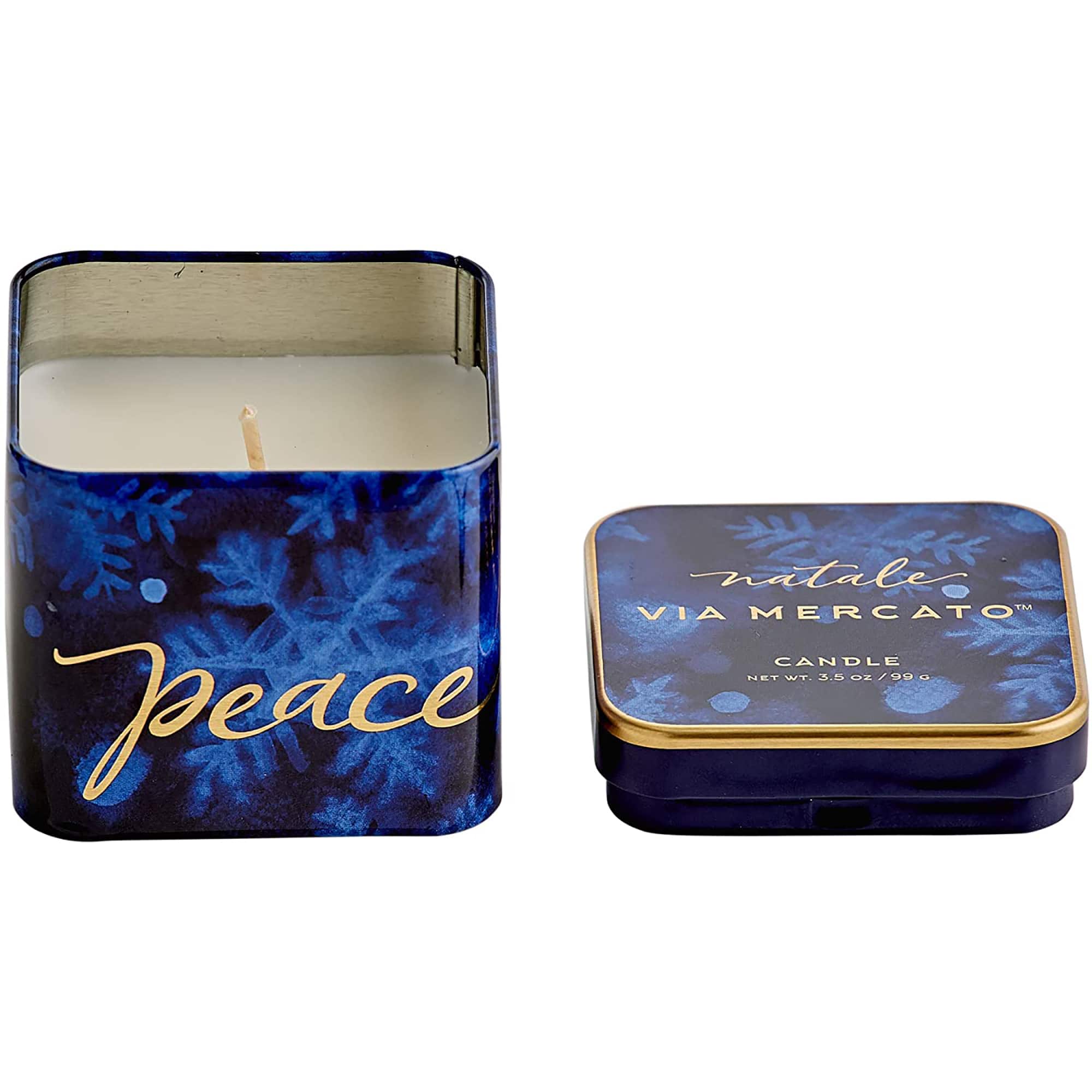 European Soaps Natale Square Jar Candle