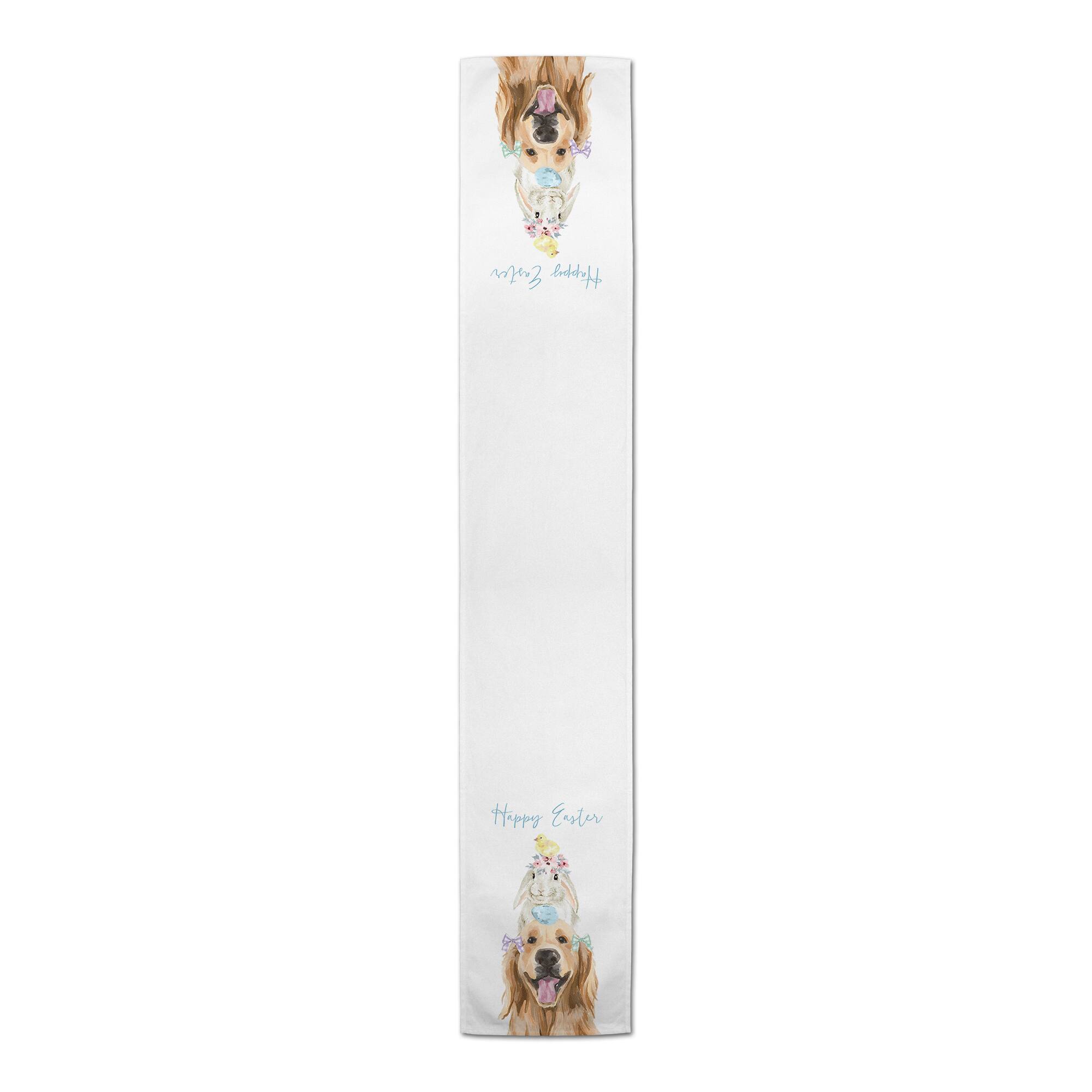 Easter Friends Stack 16&#x22; x 90&#x22; Cotton Twill Runner