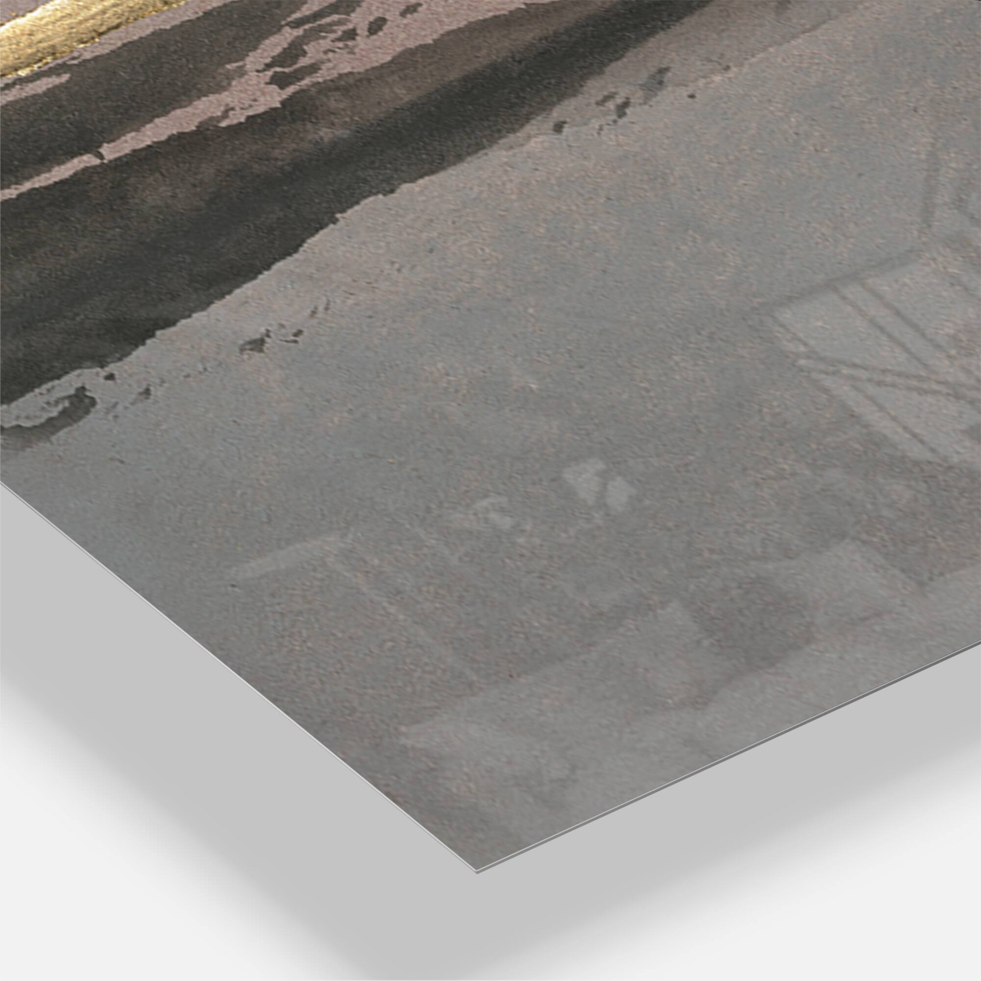 Designart 'Glamorous Morning Fog I Modern Multipanel Wall Clock