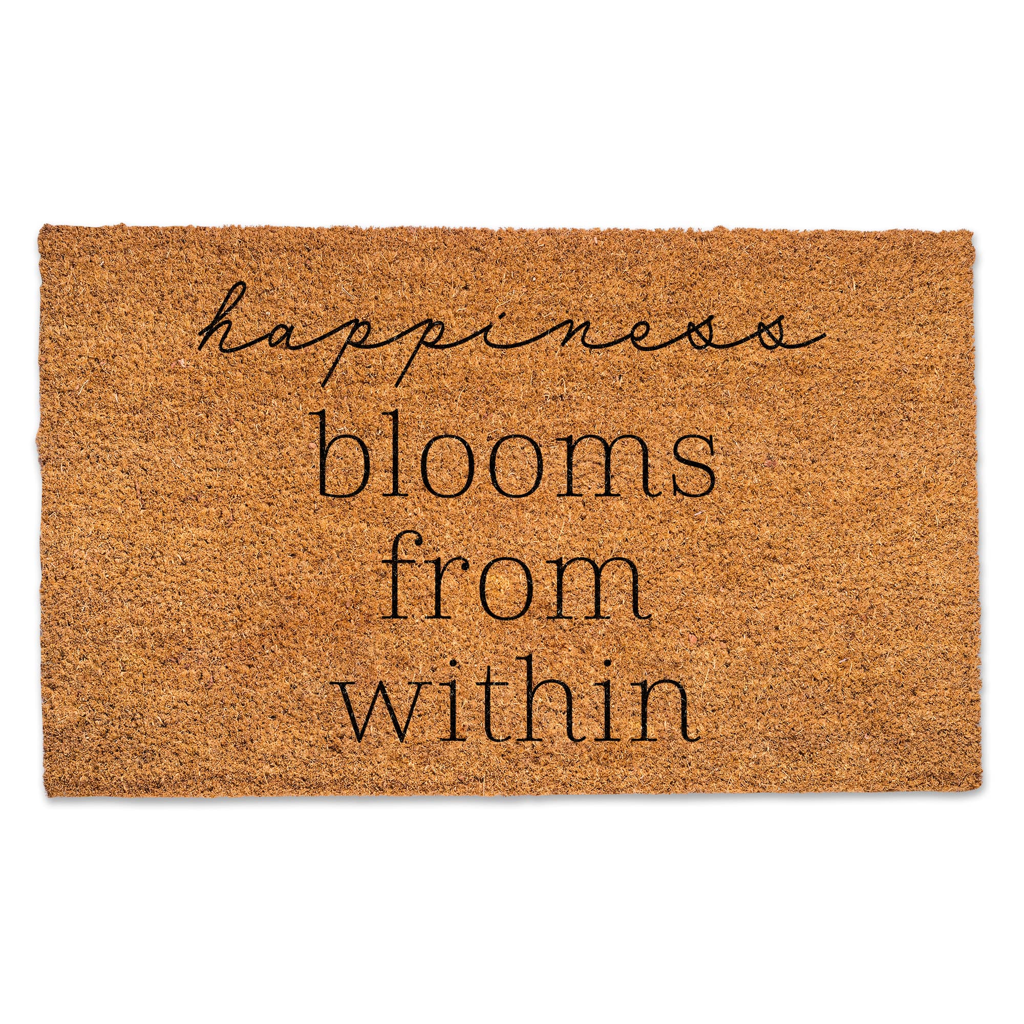 Happiness Blooms from Within Doormat