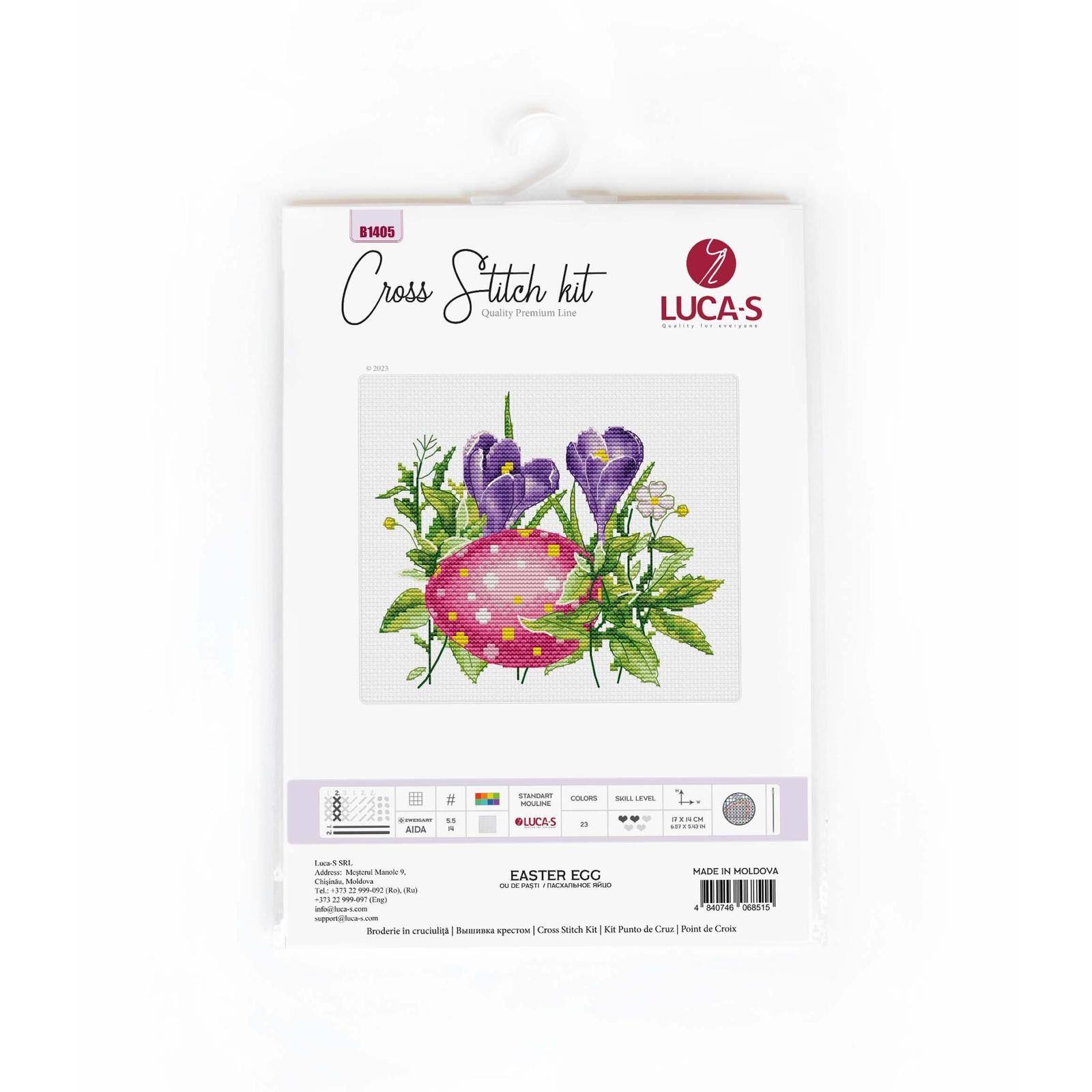 Luca-S Easter Egg Counted Cross Stitch Kit