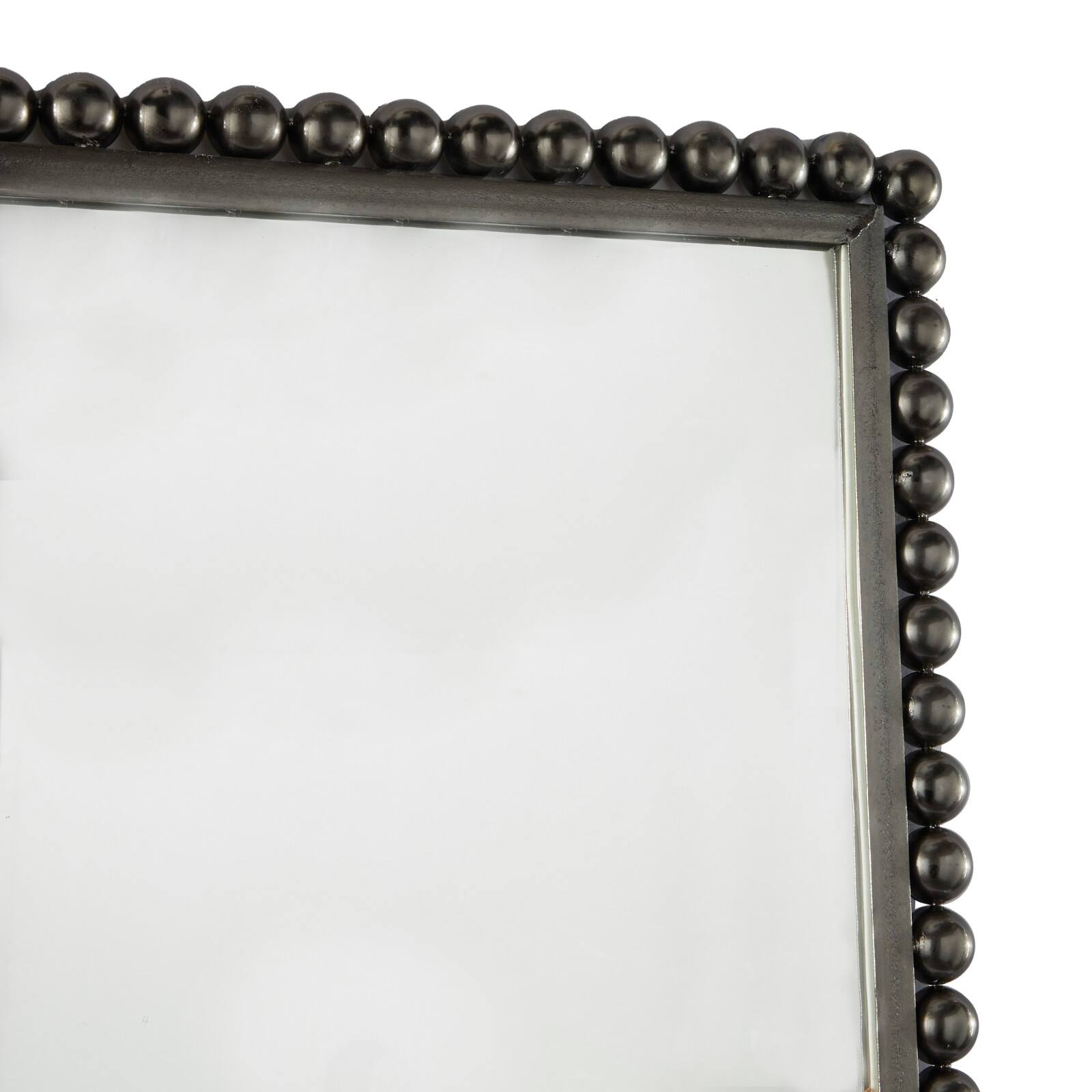 CosmoLiving by Cosmopolitan 40" Beaded Metal Wall Mirror