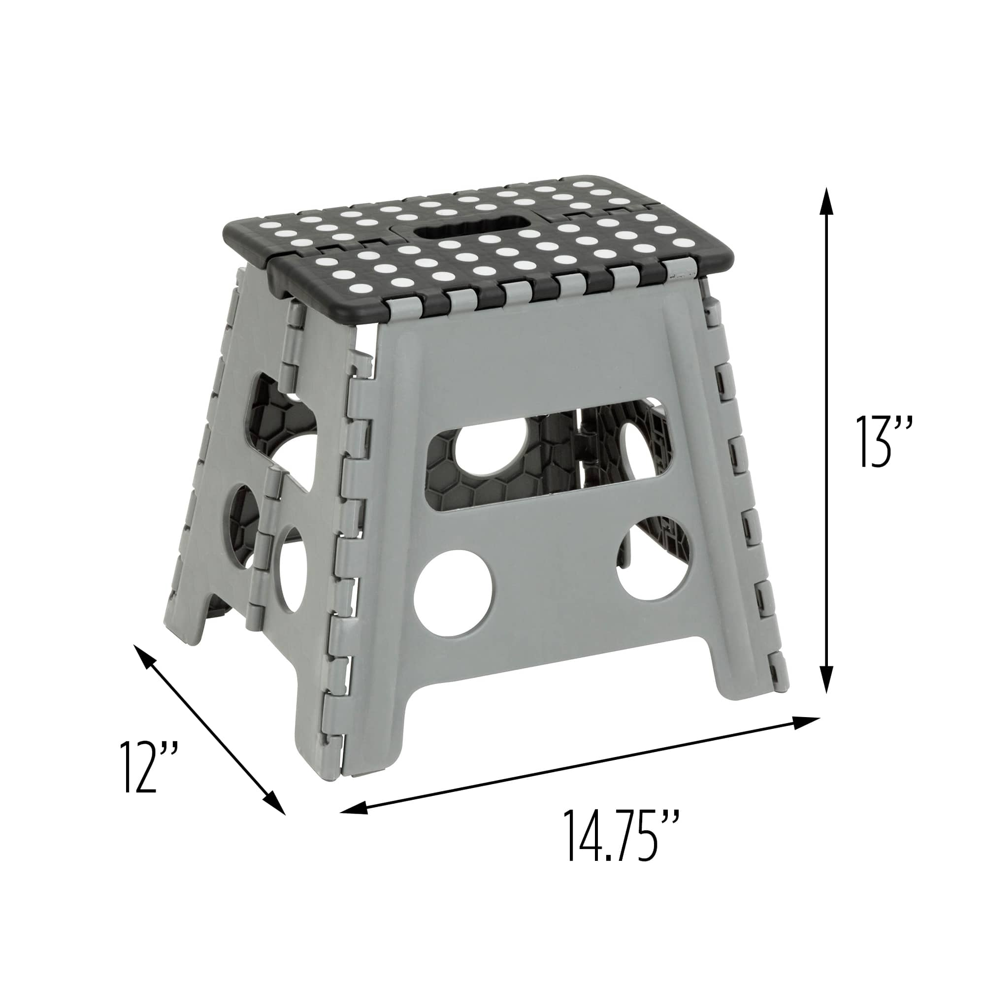 Honey Can Do Black Folding Step Stool