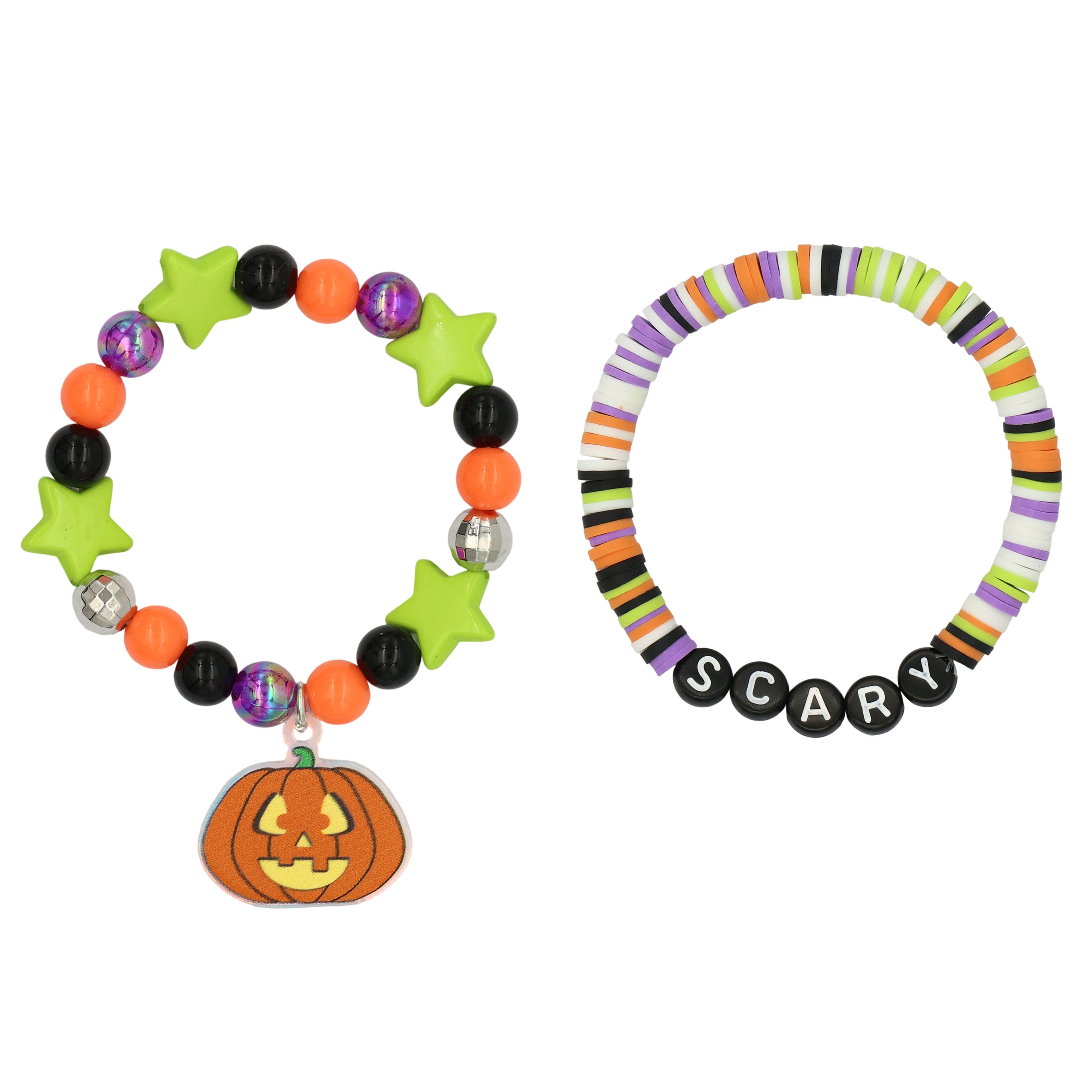Scary Jack-O&#x27;-Lantern Bracelets by Creatology&#x2122;