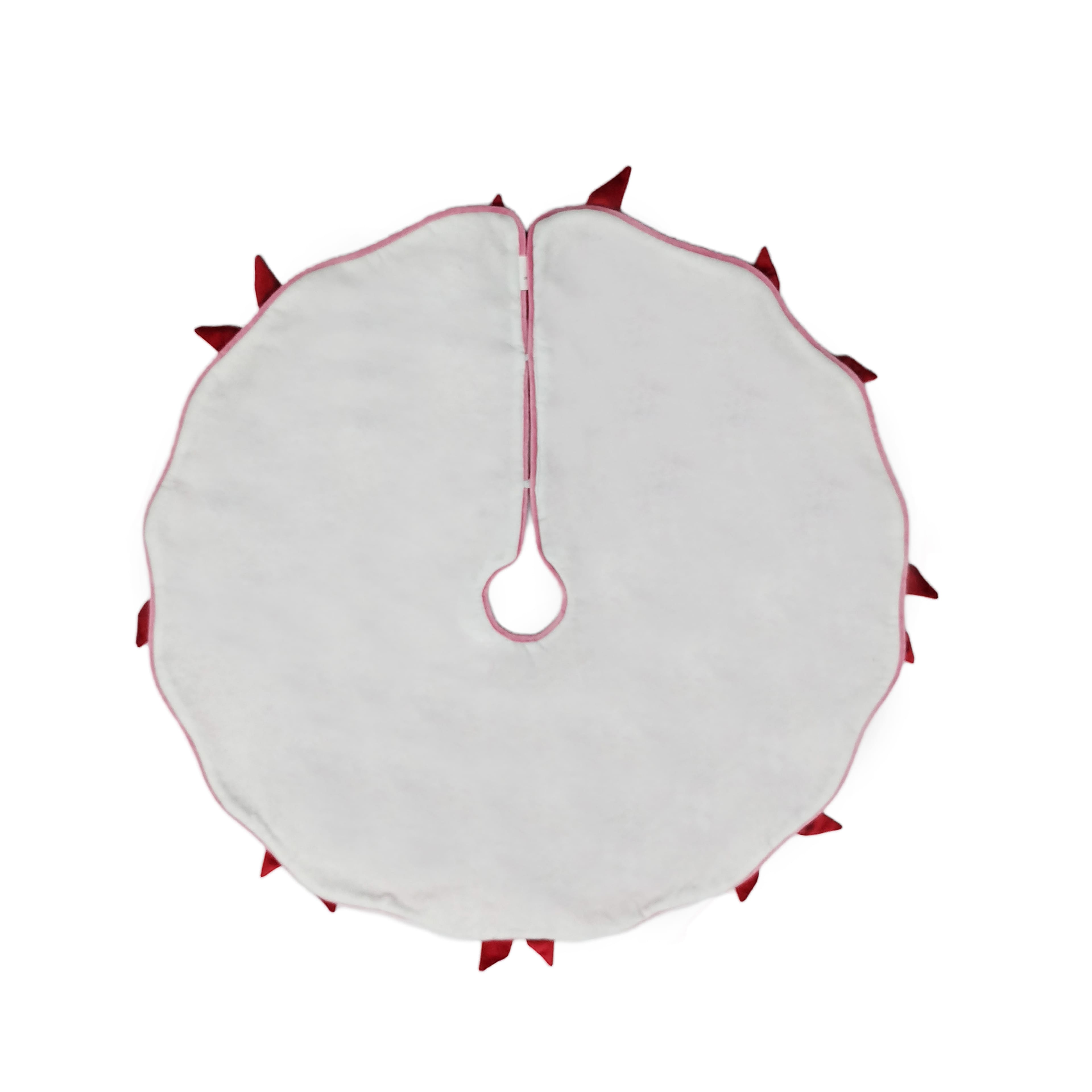 30&#x22; Pink with Red Bows Mini Tree Skirt by Ashland&#xAE;