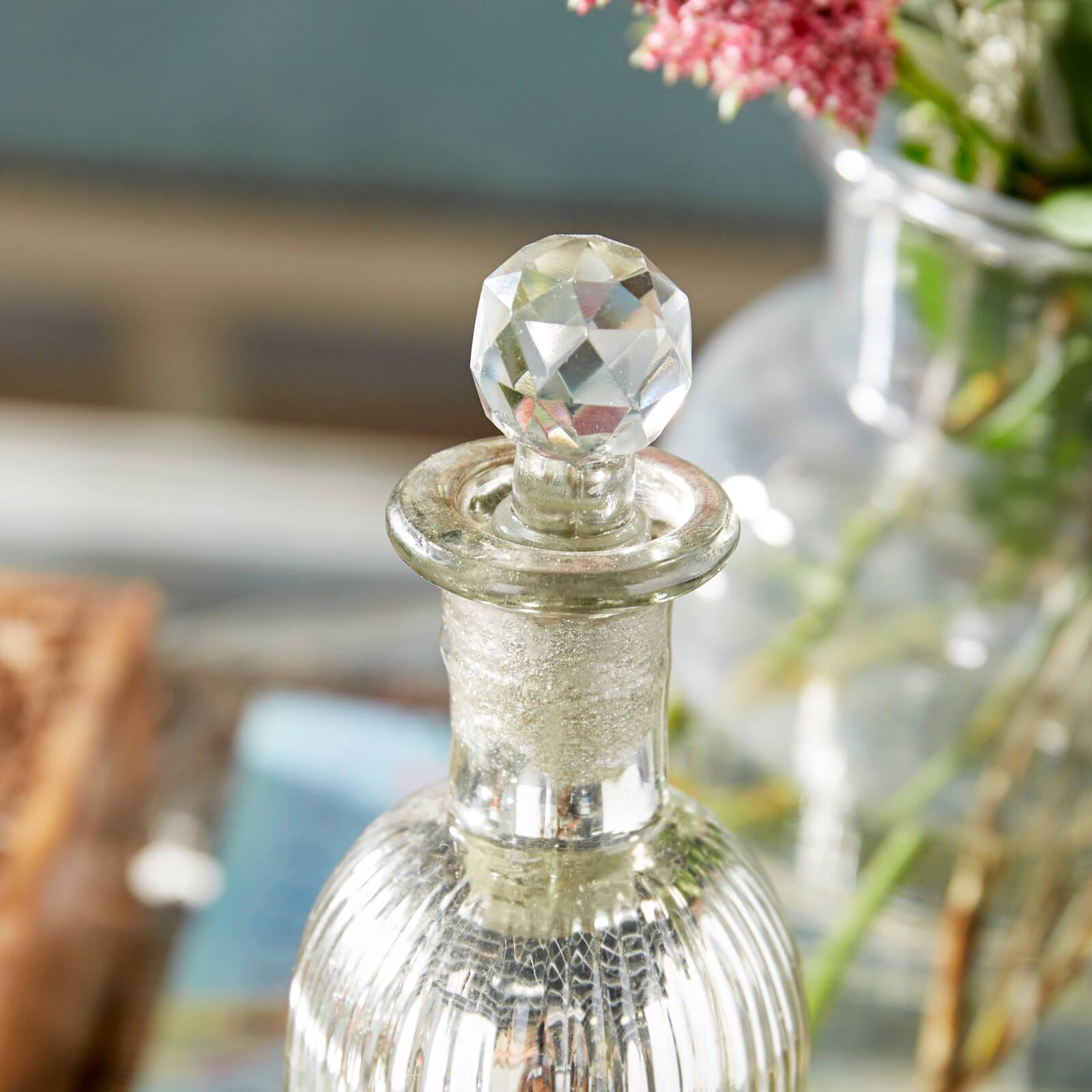 Clear Glass Glam Decorative Jars, 3ct.