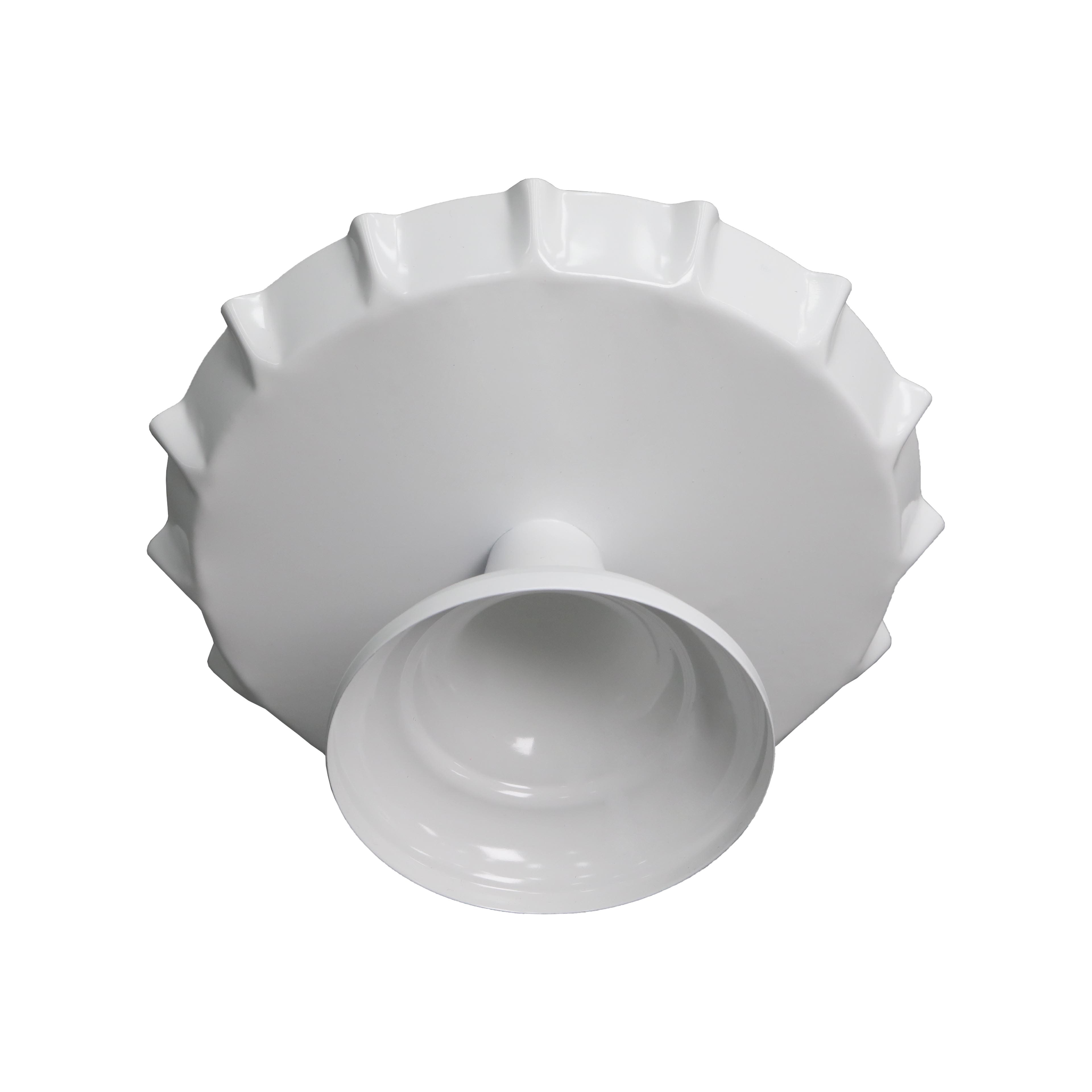 8.5&#x22; White Ruffle-Edge Metal Tabletop D&#xE9;cor by Ashland&#xAE;