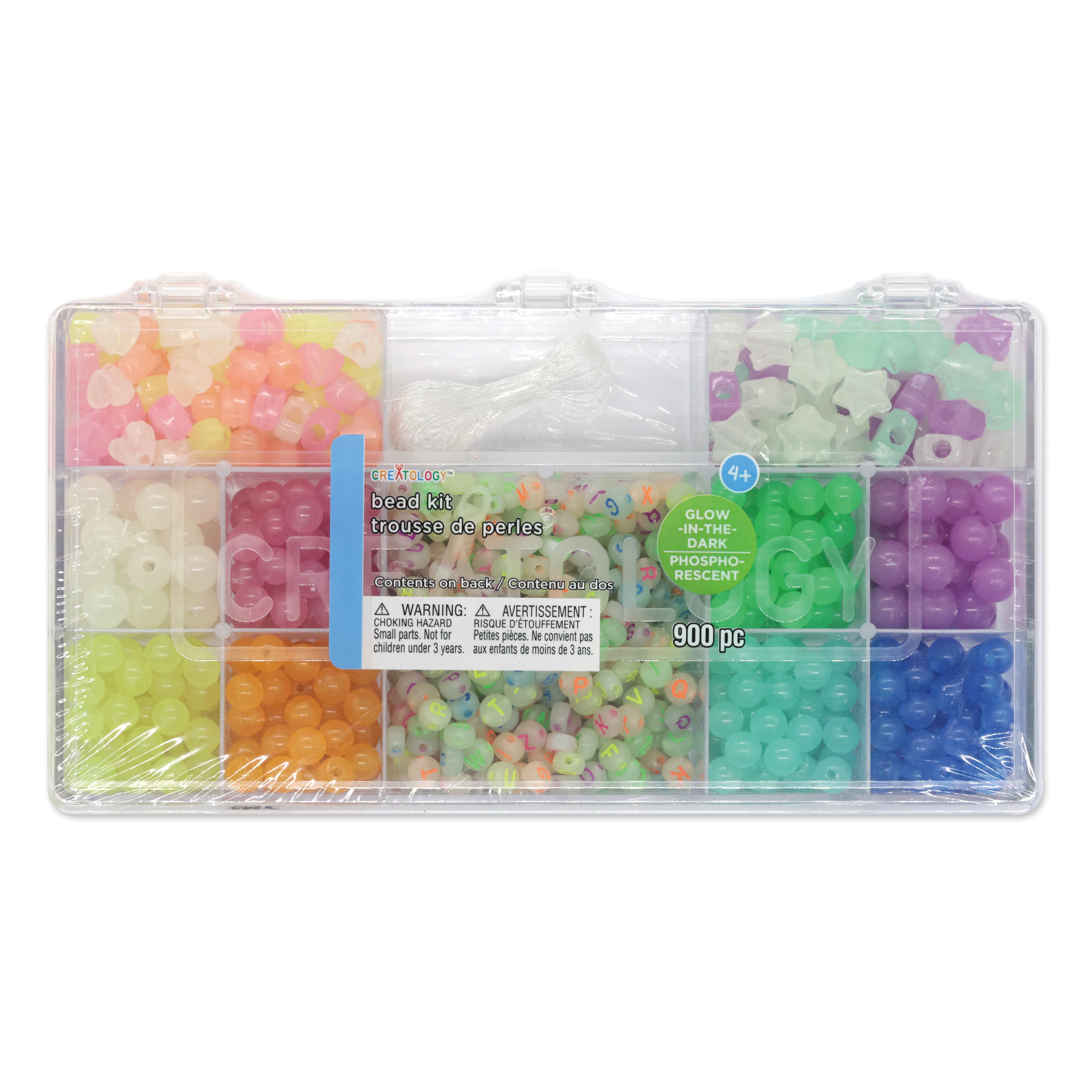 9 Pack: Glow in the Dark Alphabet Bead Kit by Creatology™
