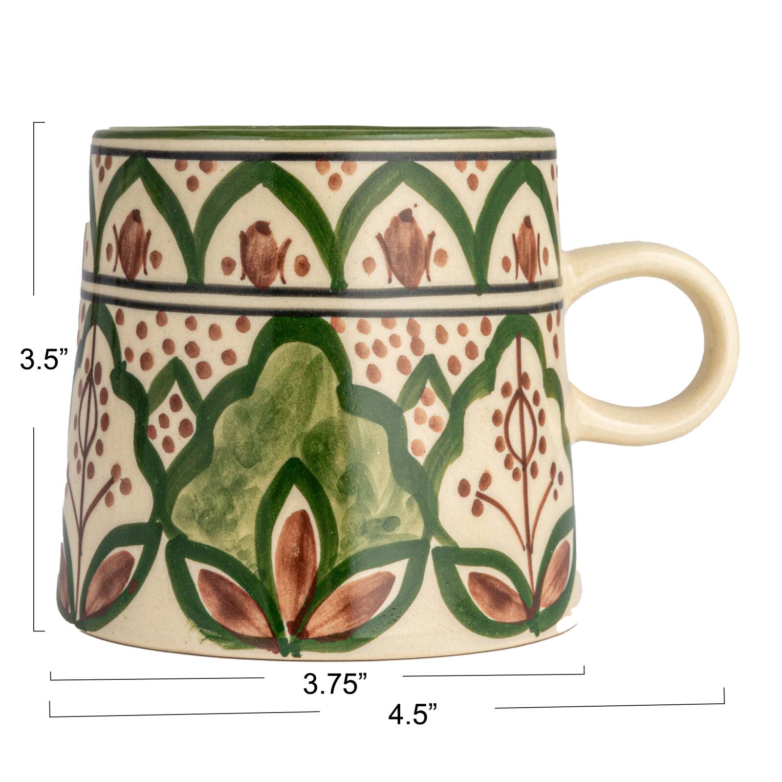 Hello Honey® 3.75" Round Botanical Bliss Stoneware Mug