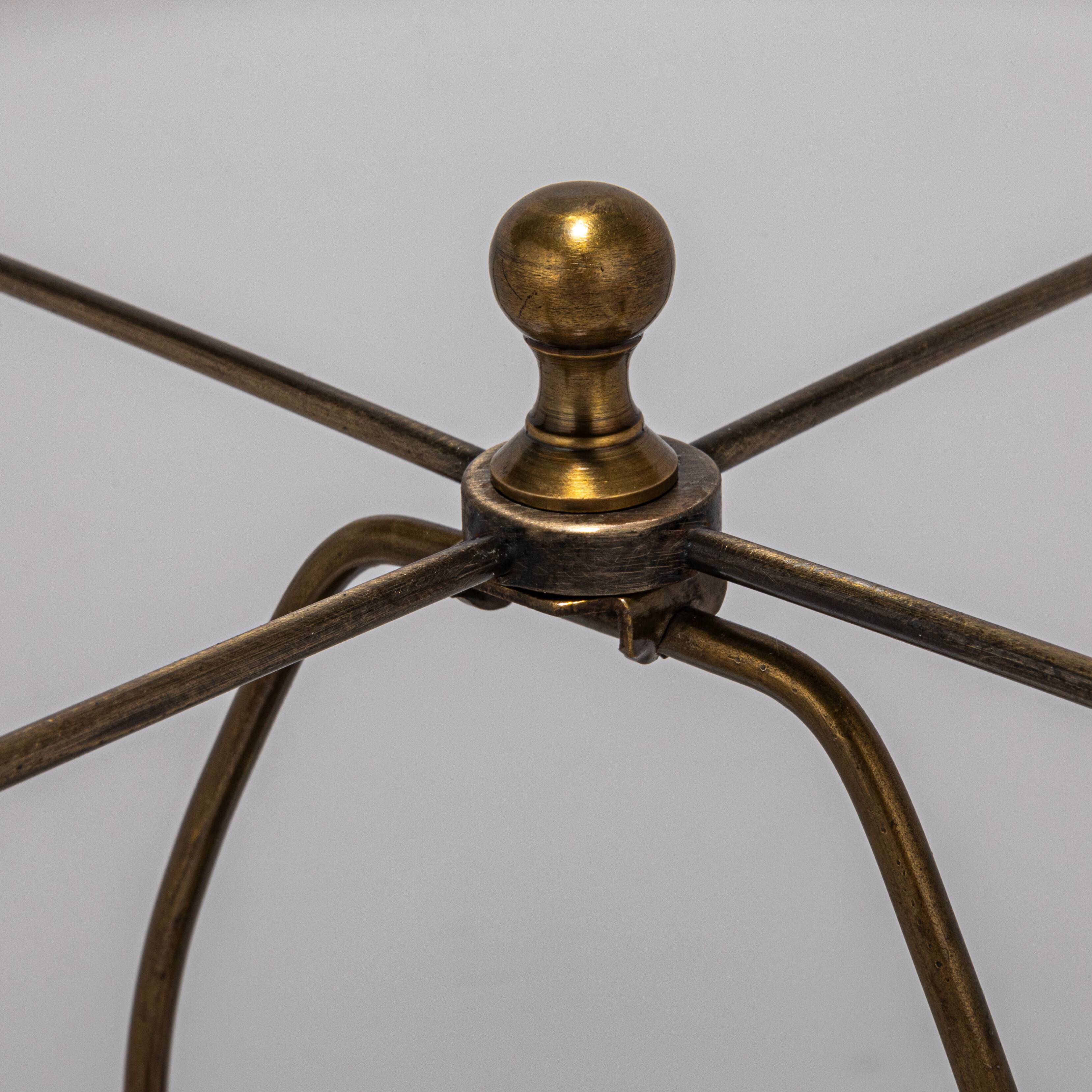 Hello Honey® 2ft. Green Glass Table Lamp with White Drum Shade