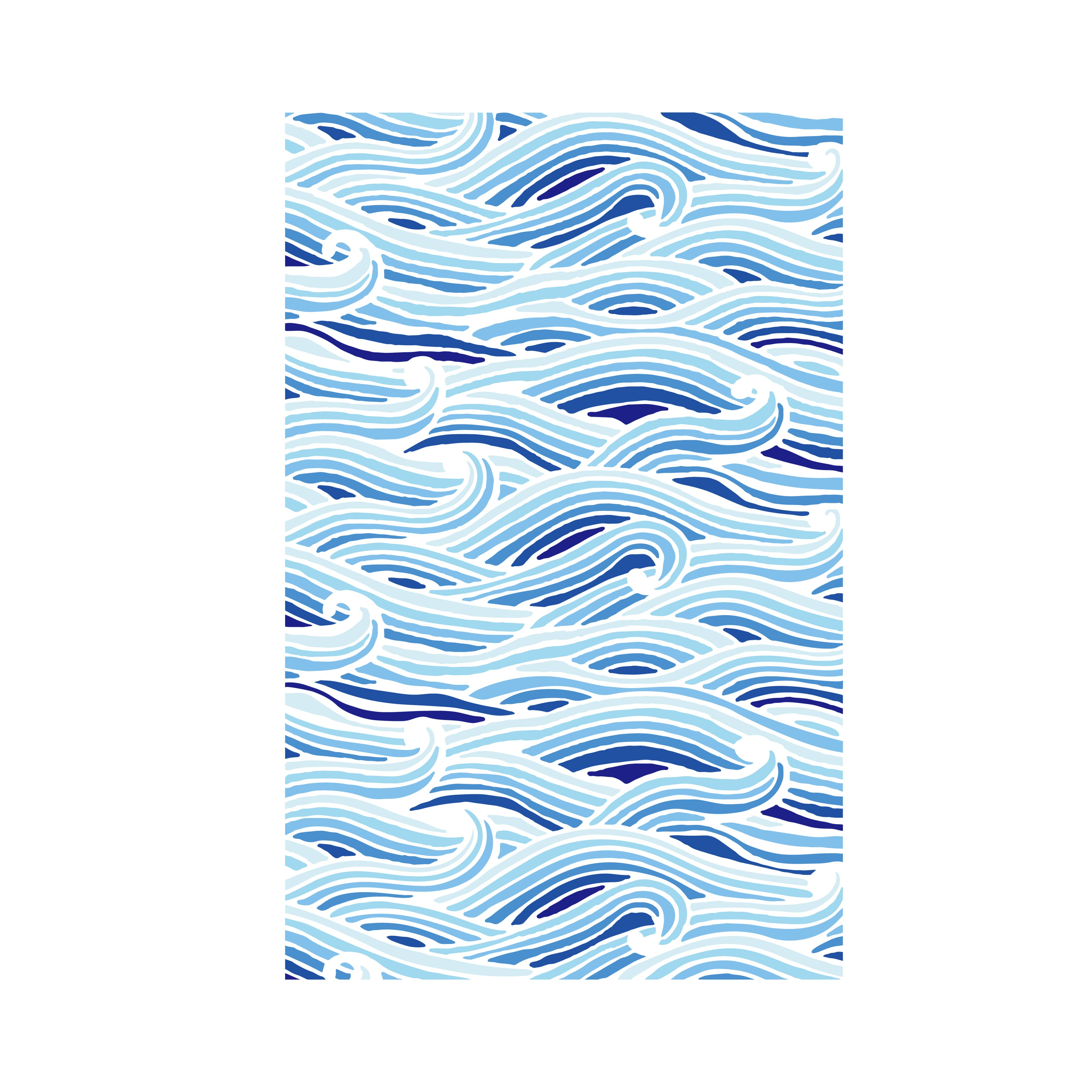 Waves Layering Stencils by Recollections™