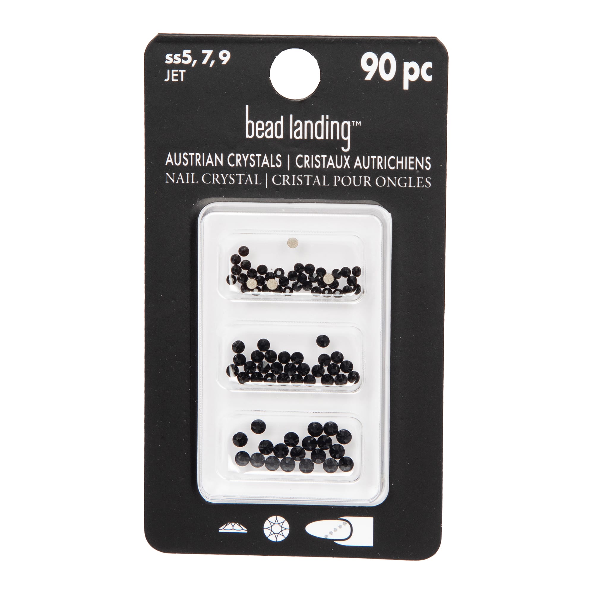 Round Flatback Austrian Crystals Mix by Bead Landing&#x2122;, 90ct.