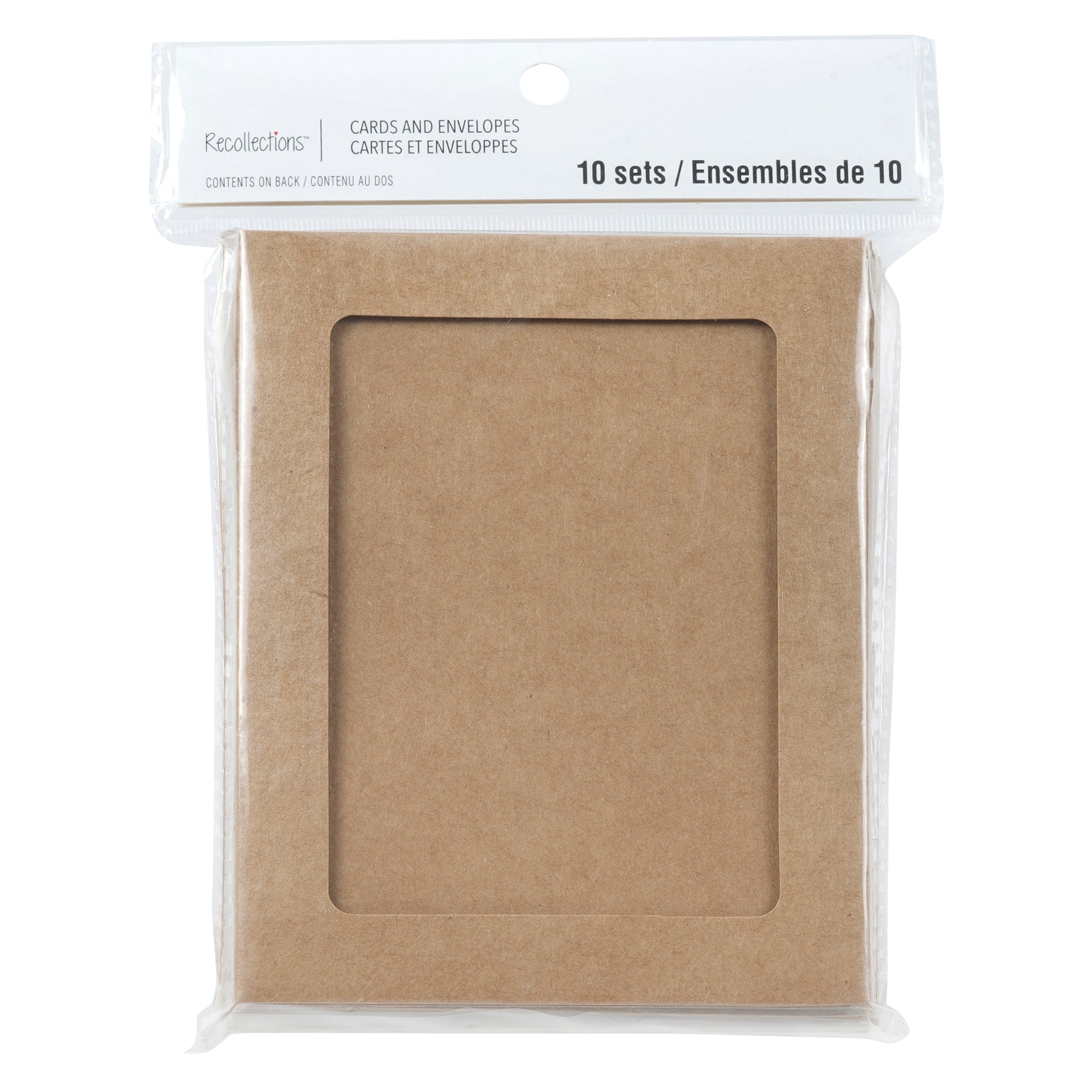 12 Packs: 10 ct. (120 total) 4.25&#x22; x 5.5&#x22; Kraft Frame Cards &#x26; Envelopes by Recollections&#x2122;