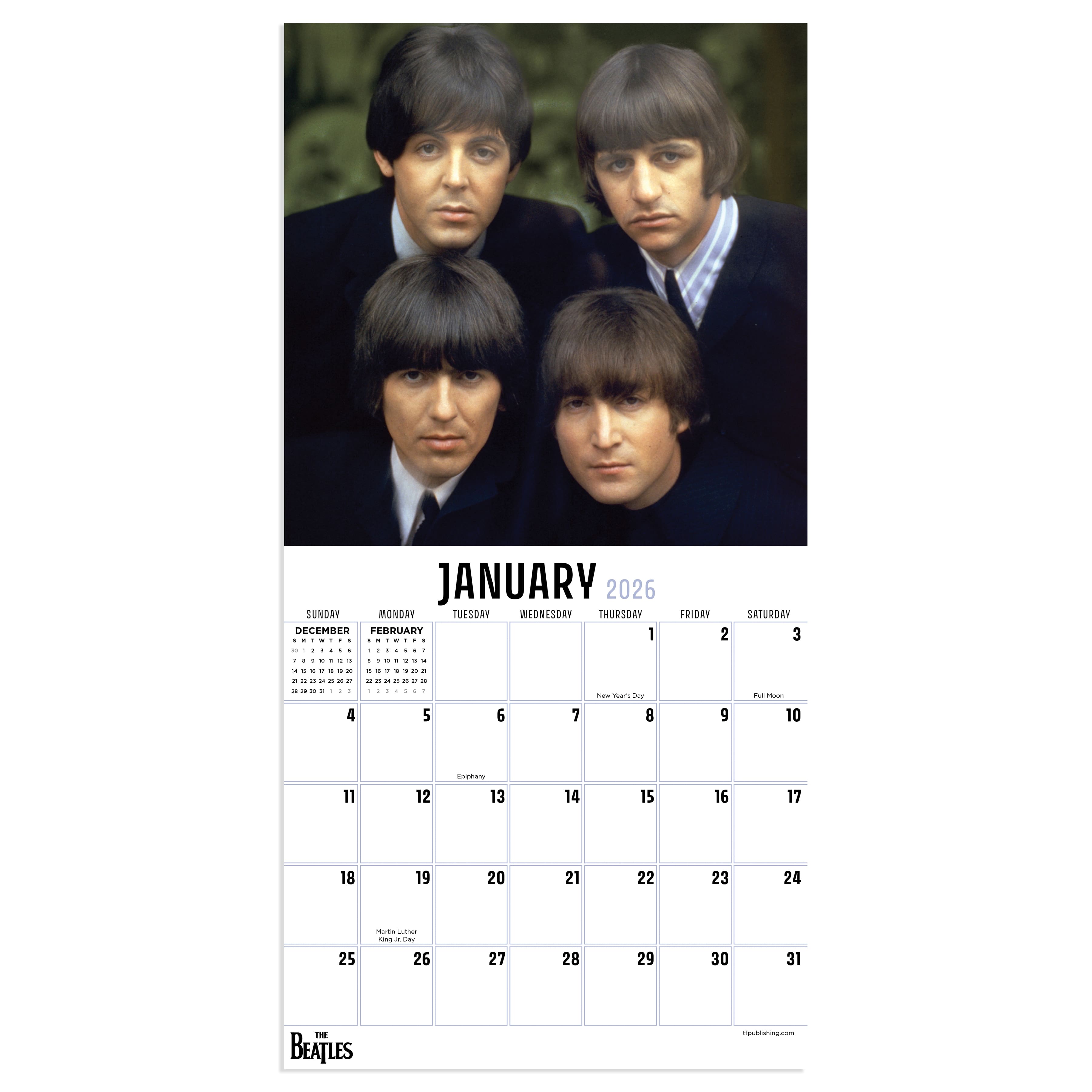 2026 The Beatles Mini Calendar
