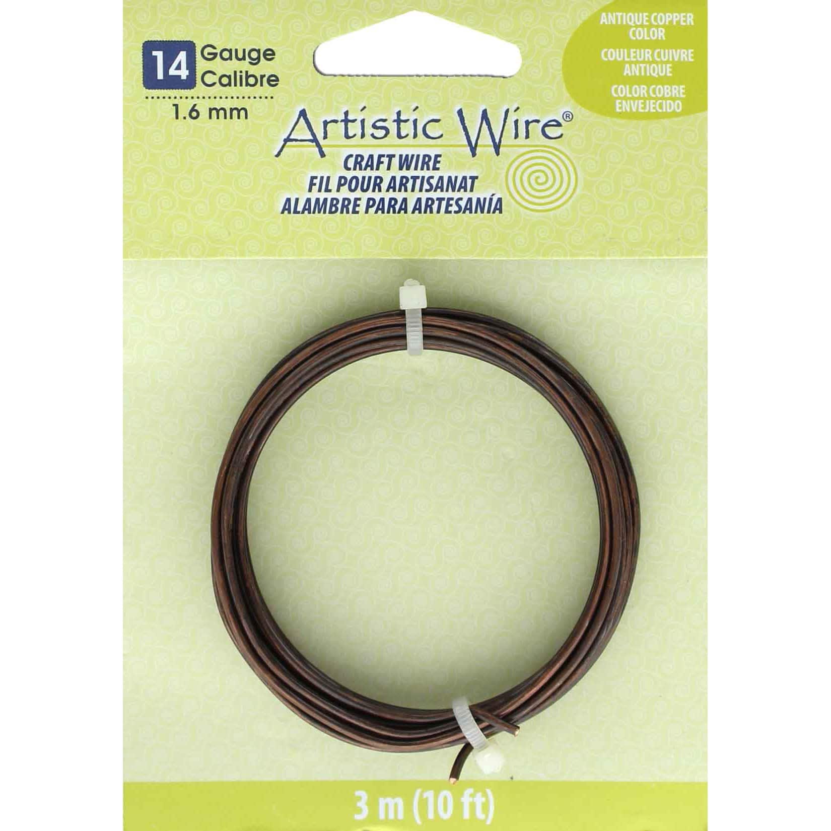 Artistic Wire, 28 Gauge (.32 mm), Antique Brass, 15 yd (13.7 m)