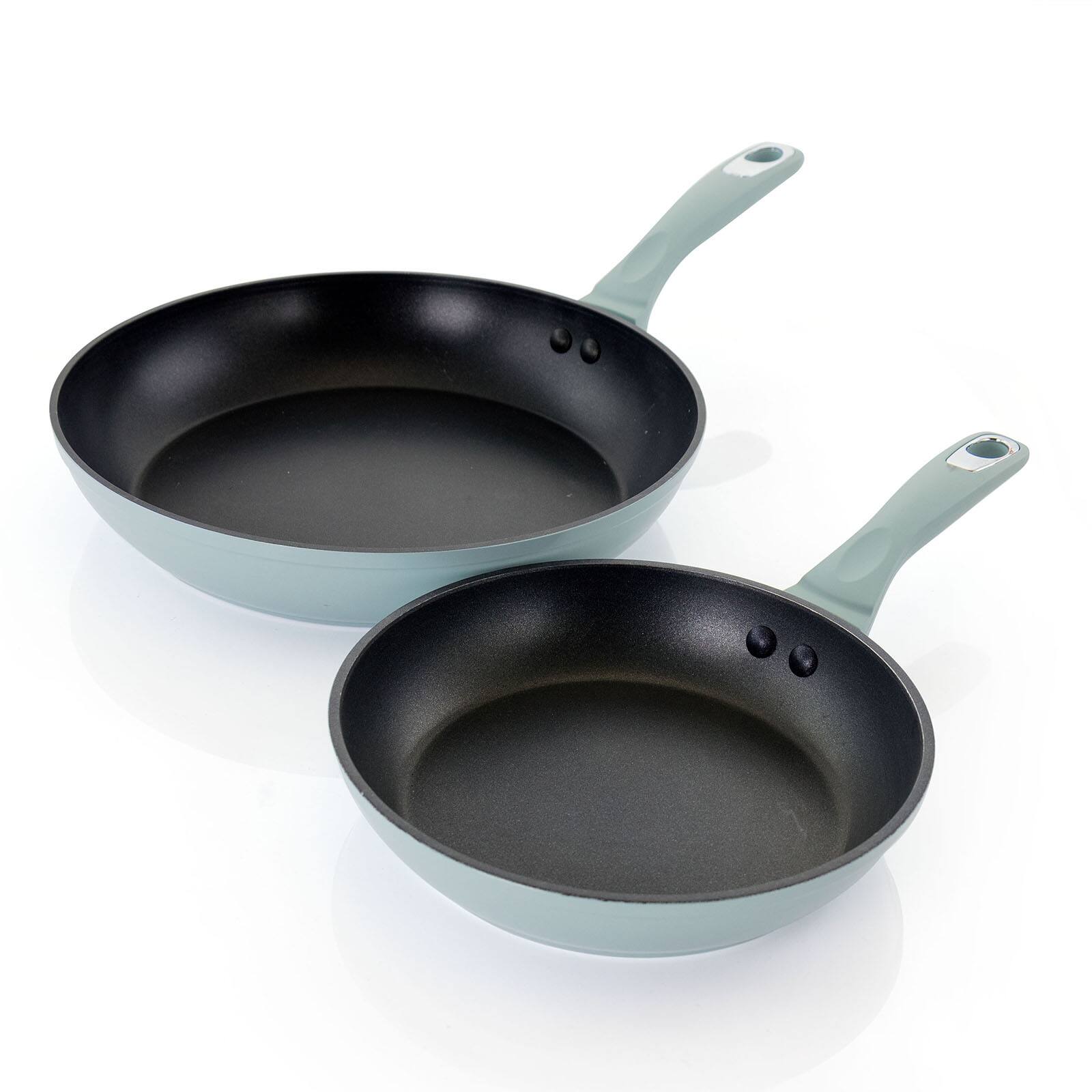 Oster Lynhurst 2-Piece Blue Aluminum Nonstick Frying Pan Set
