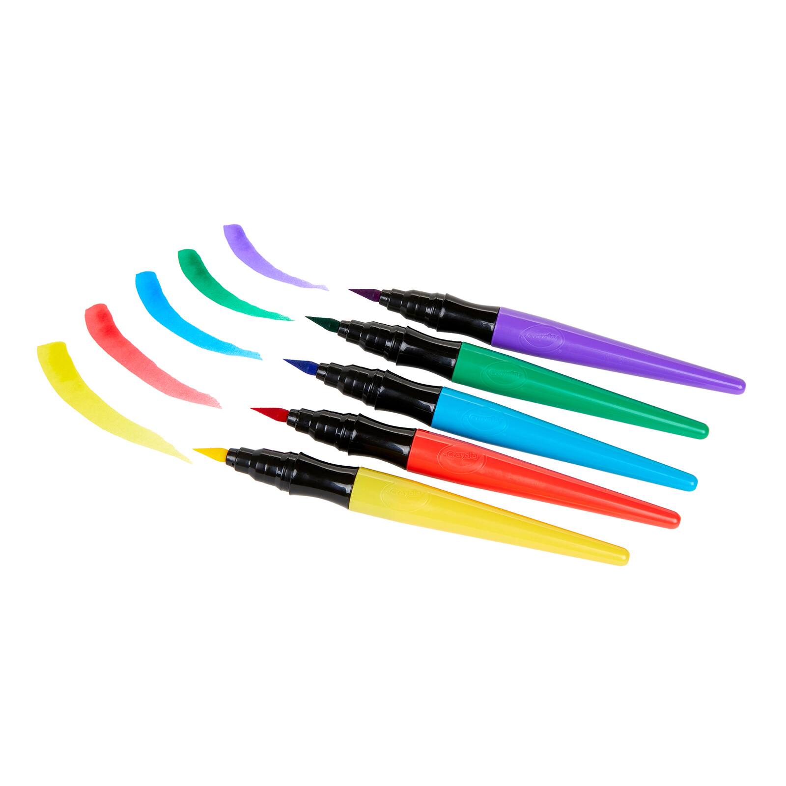 Crayola® Washable No Drip Paint Brush Pens, 6 Packs of 5