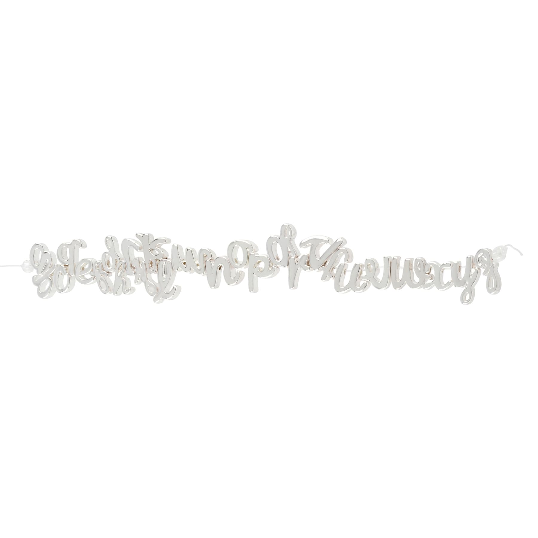 Silver Alphabet Beads by Bead Landing&#x2122;