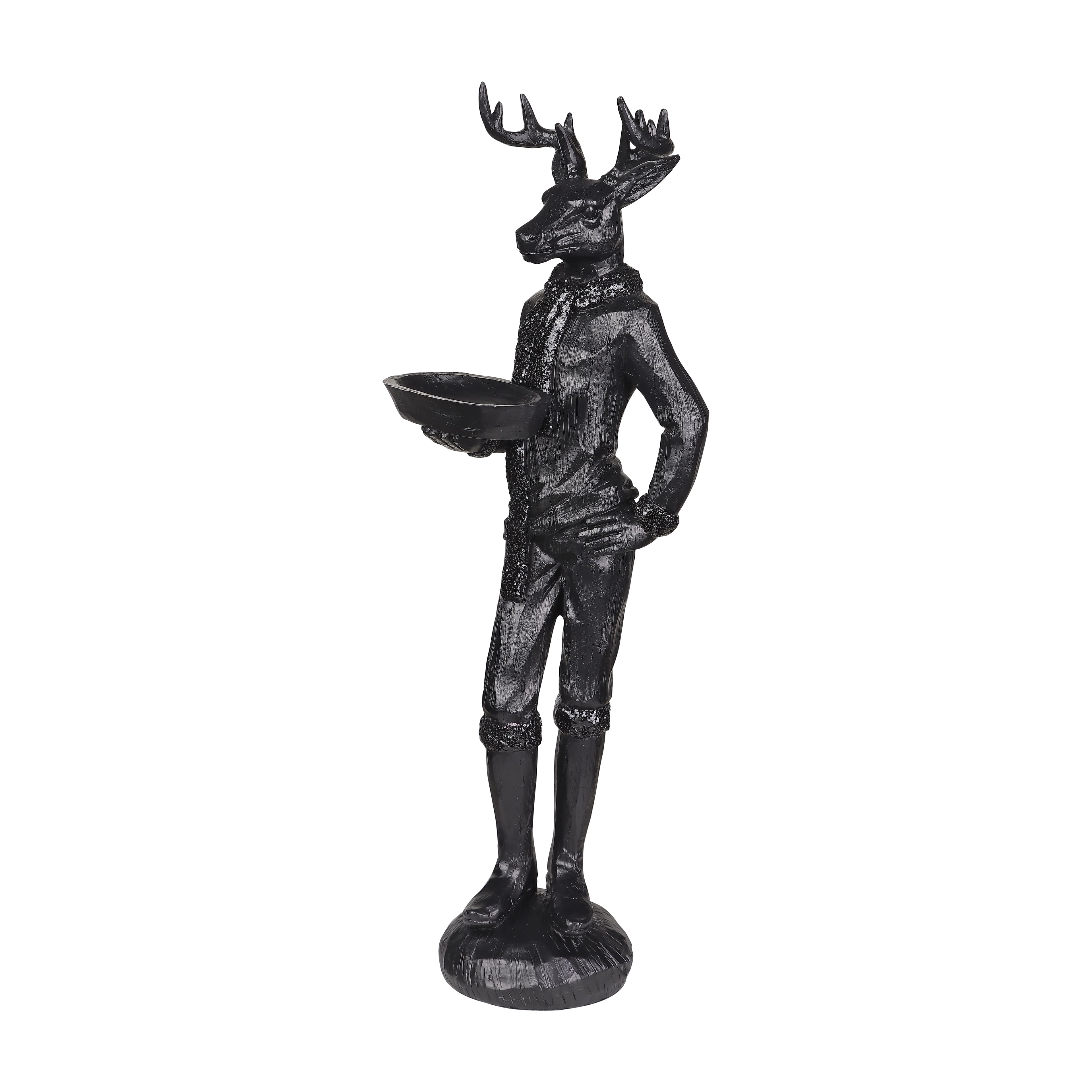 17.75&#x22; Black Deer Butler Tabletop D&#xE9;cor by Ashland&#xAE;