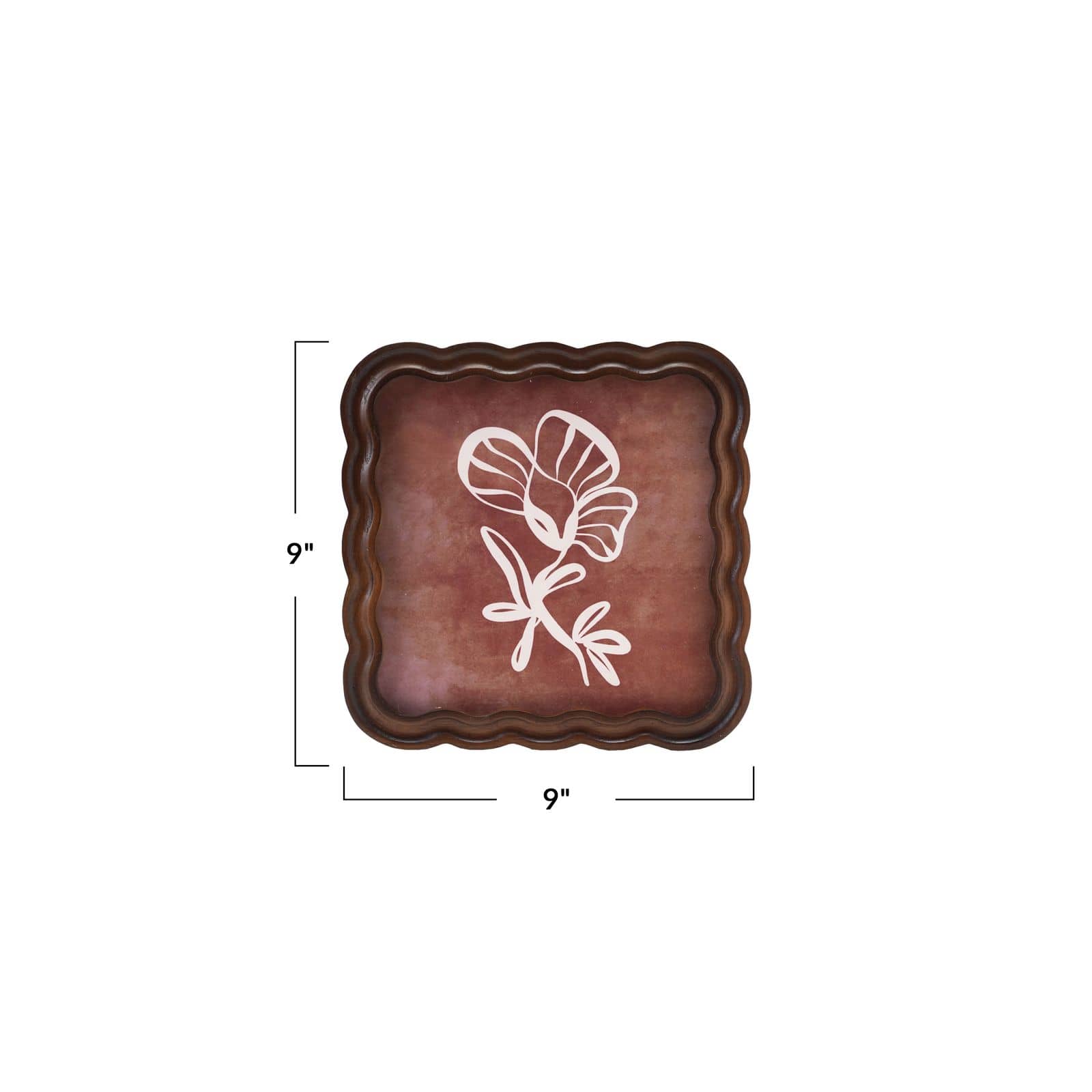 Hello Honey® 9" x 9" Natural Rubberwood Photo Frame