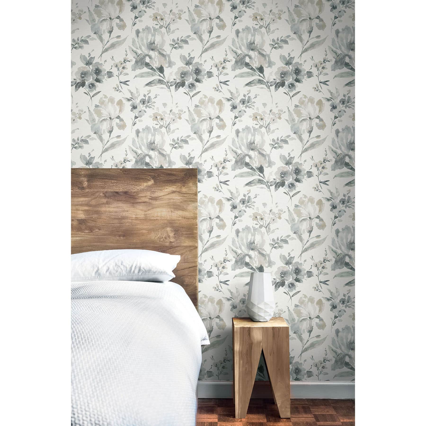 RoomMates Gray Iris Peel & Stick Wallpaper